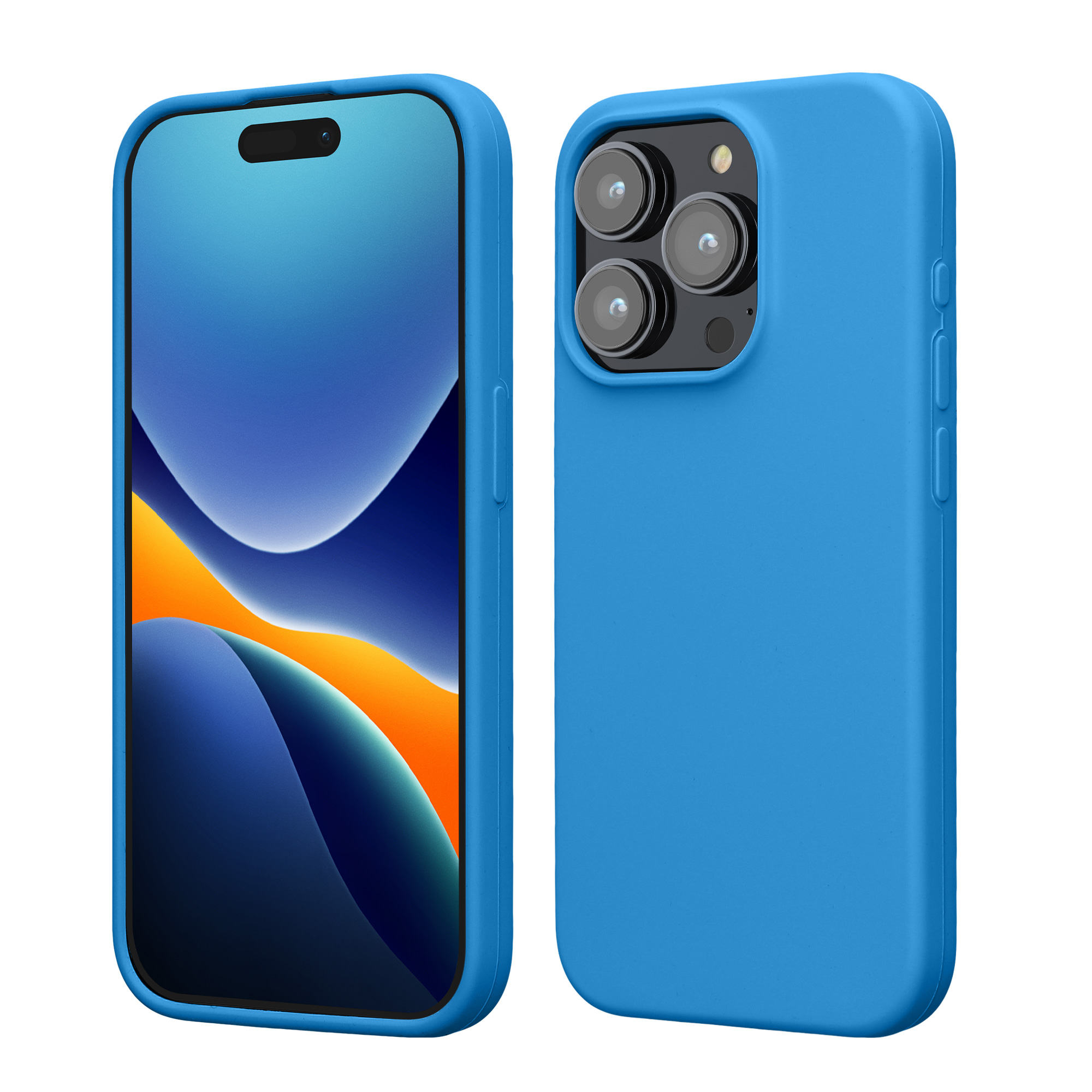 Kryt kwmobile TPU silikonový iPhone 15 Pro Sea Breeze