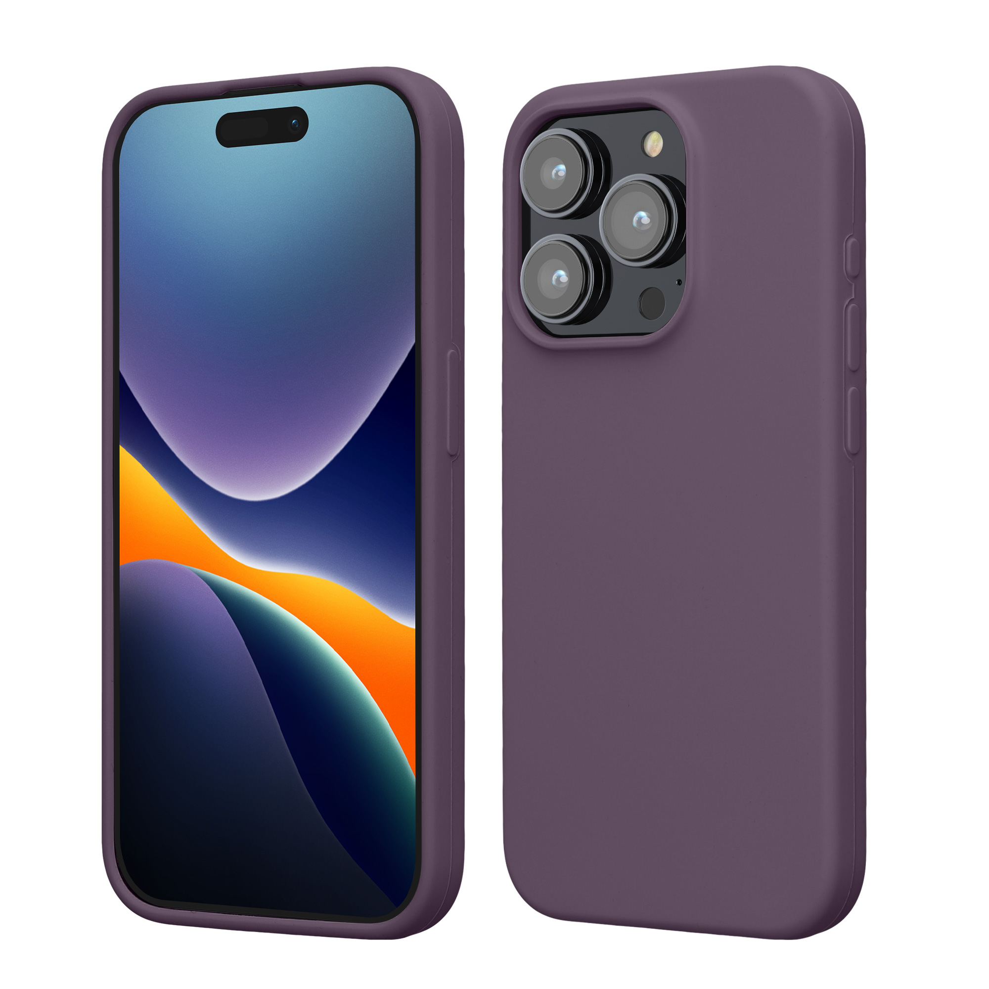 Kryt kwmobile TPU silikonový iPhone 15 Pro Pale Iris