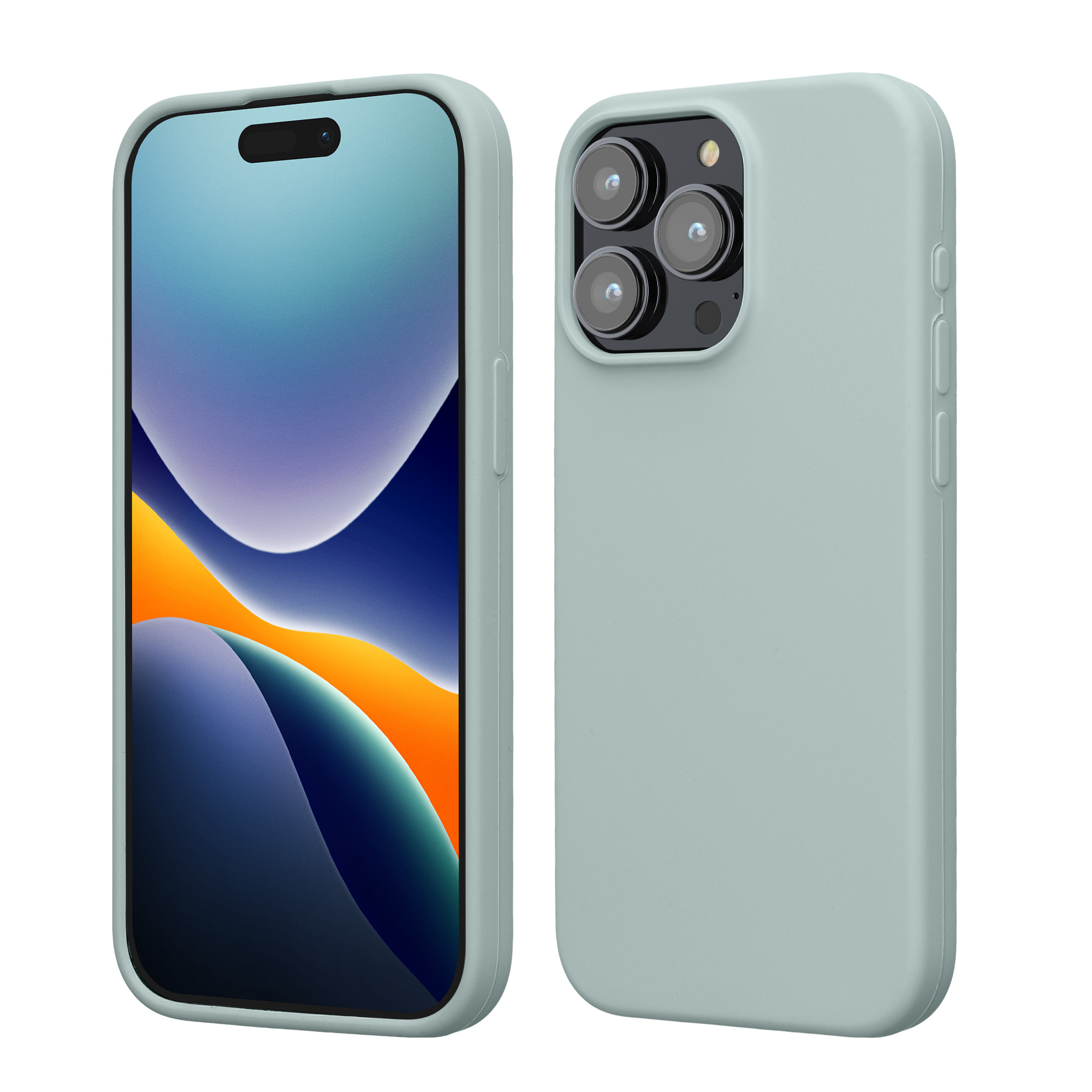 Silikonový kryt kwmobile pro iPhone 15 Pro Max - mátová