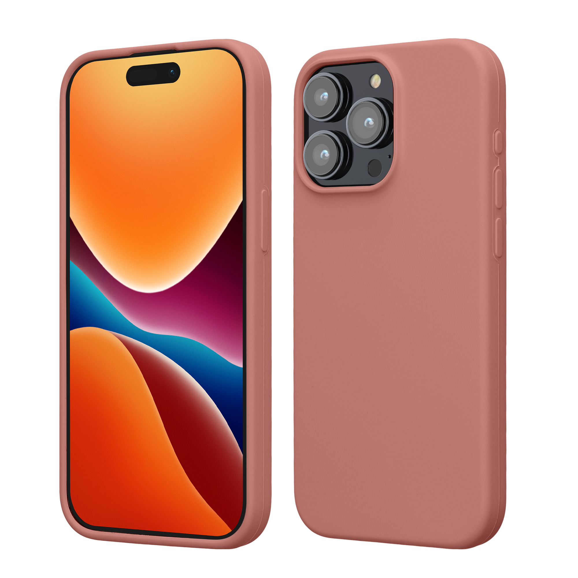 Silikonový kryt kwmobile pro iPhone 15 Pro Max - zimní růže