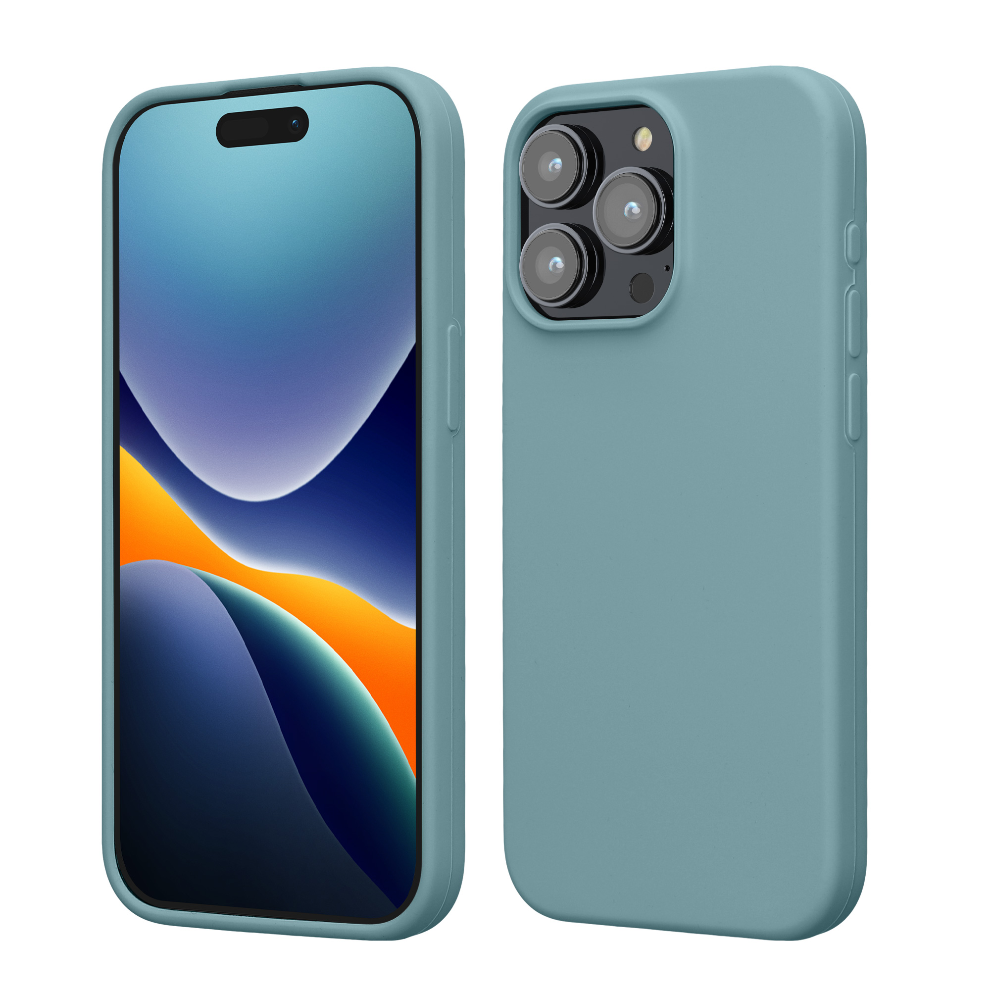 Silikonový kryt kwmobile pro iPhone 15 Pro Max - antický kámen