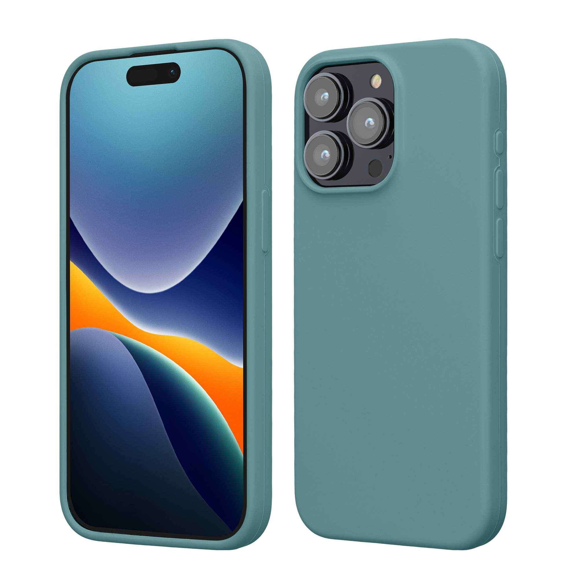 Silikonový kryt kwmobile pro iPhone 15 Pro Max - arktická noc
