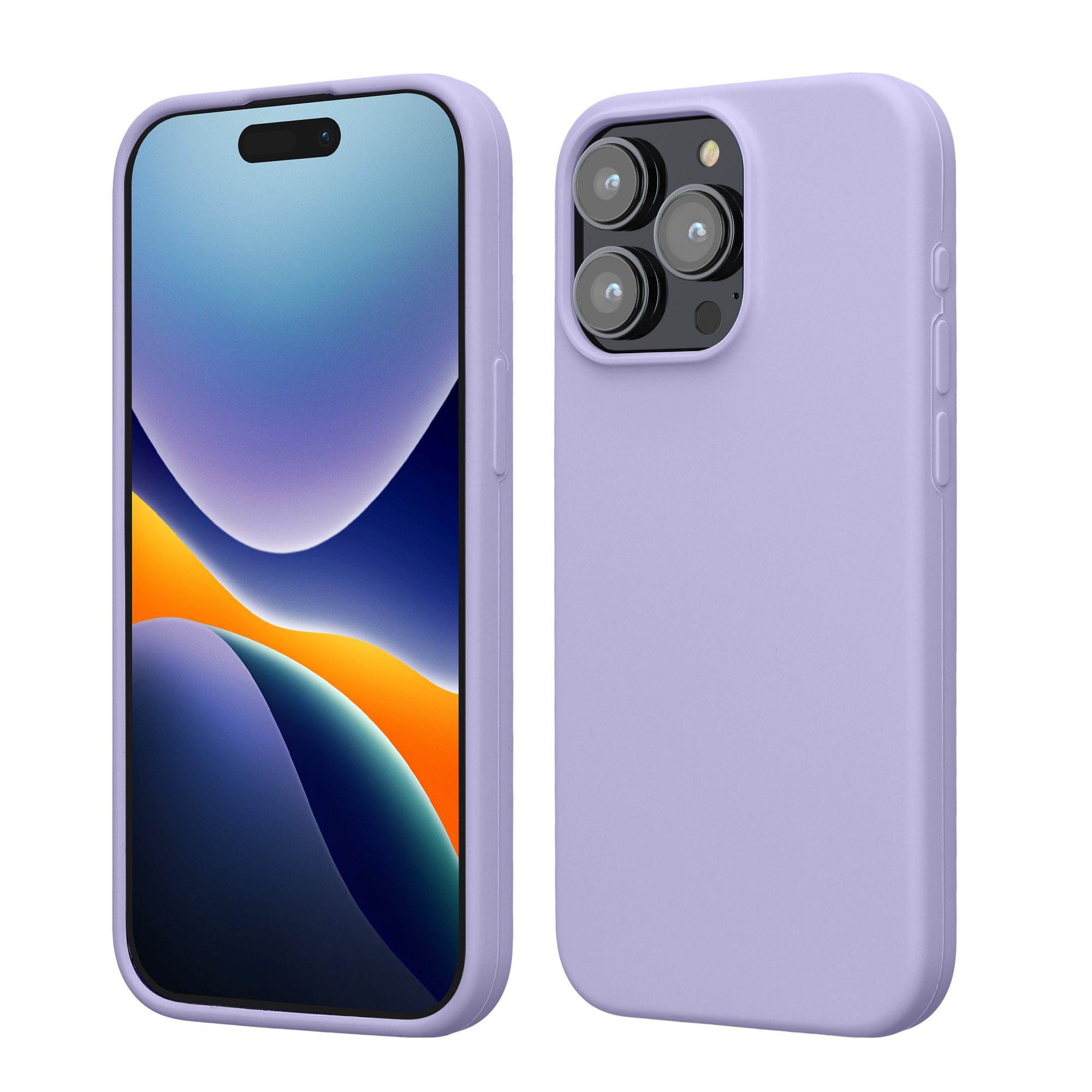 Silikonový kryt kwmobile pro iPhone 15 Pro Max - levandulová
