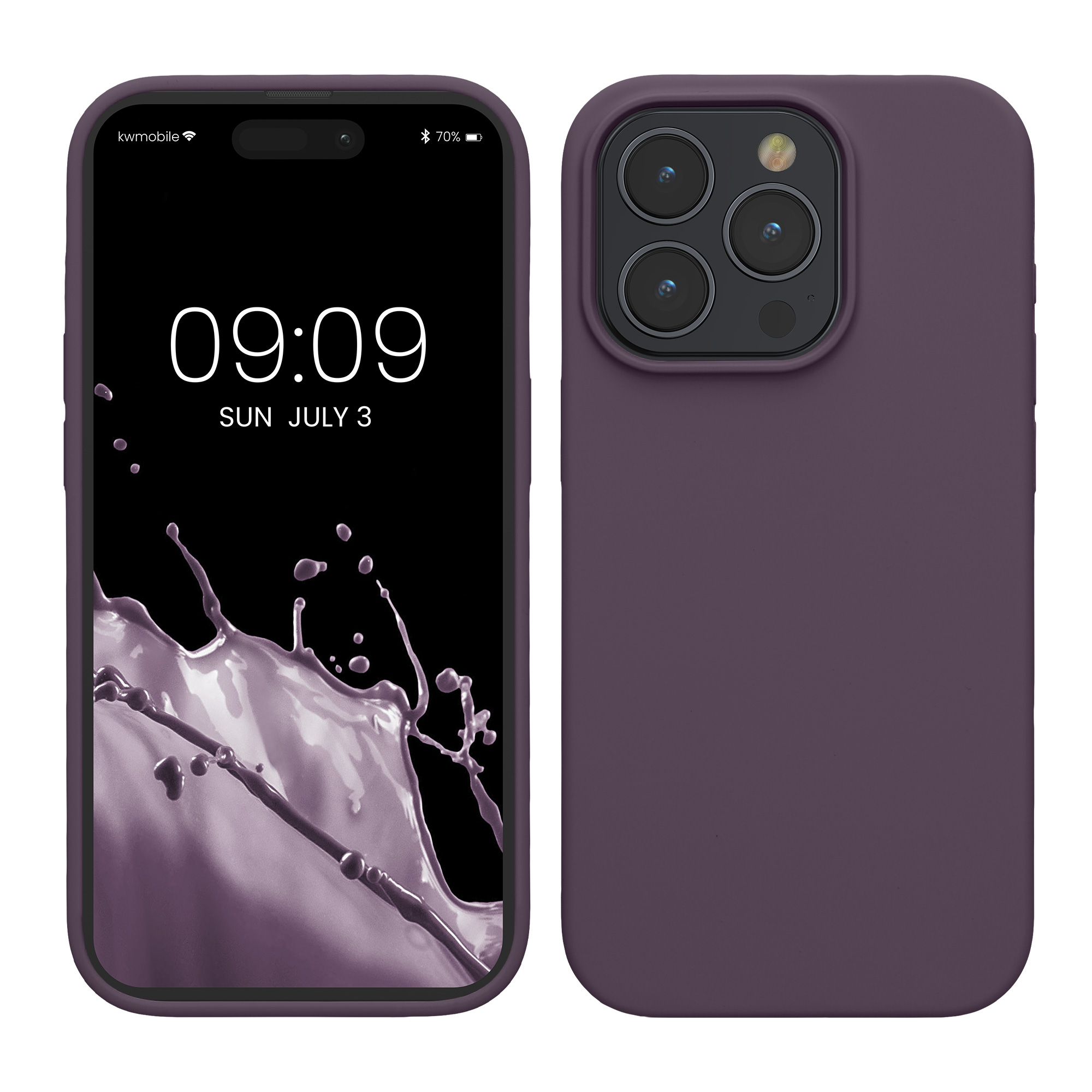 Silikonový kryt kwmobile pro iPhone 15 Pro Max - světle irisová
