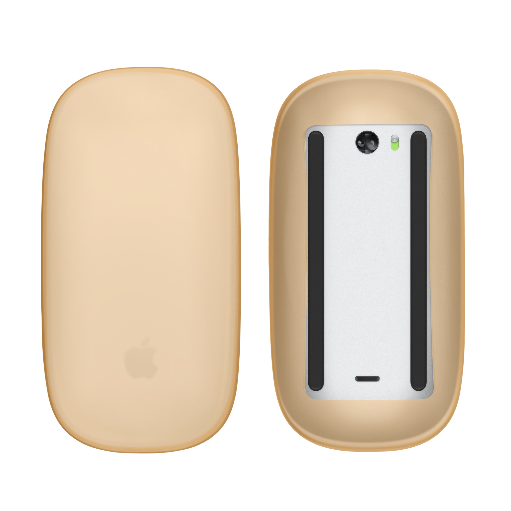 Silikonový obal na myš Apple Magic Mouse 1 / 2 kwmobile ‑ oranžová