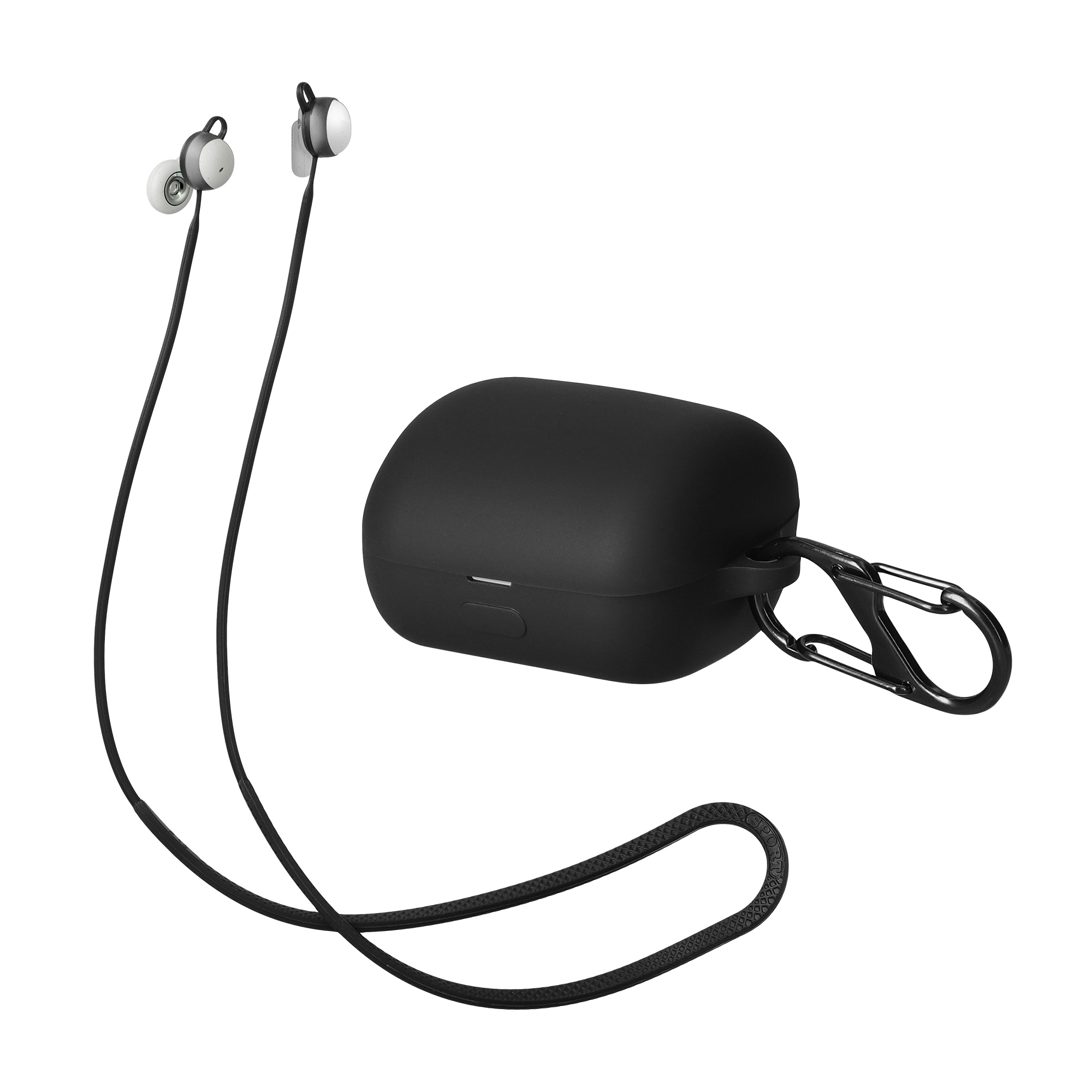 Pouzdro na sluchátka kwmobile pro Sony LinkBuds WF-L900, černá / černá