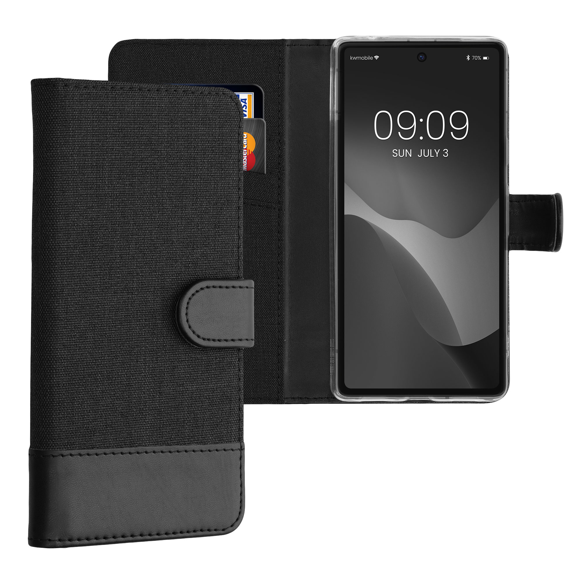 TPU kryt kwmobile Google Pixel 7a - Anthracite / Black
