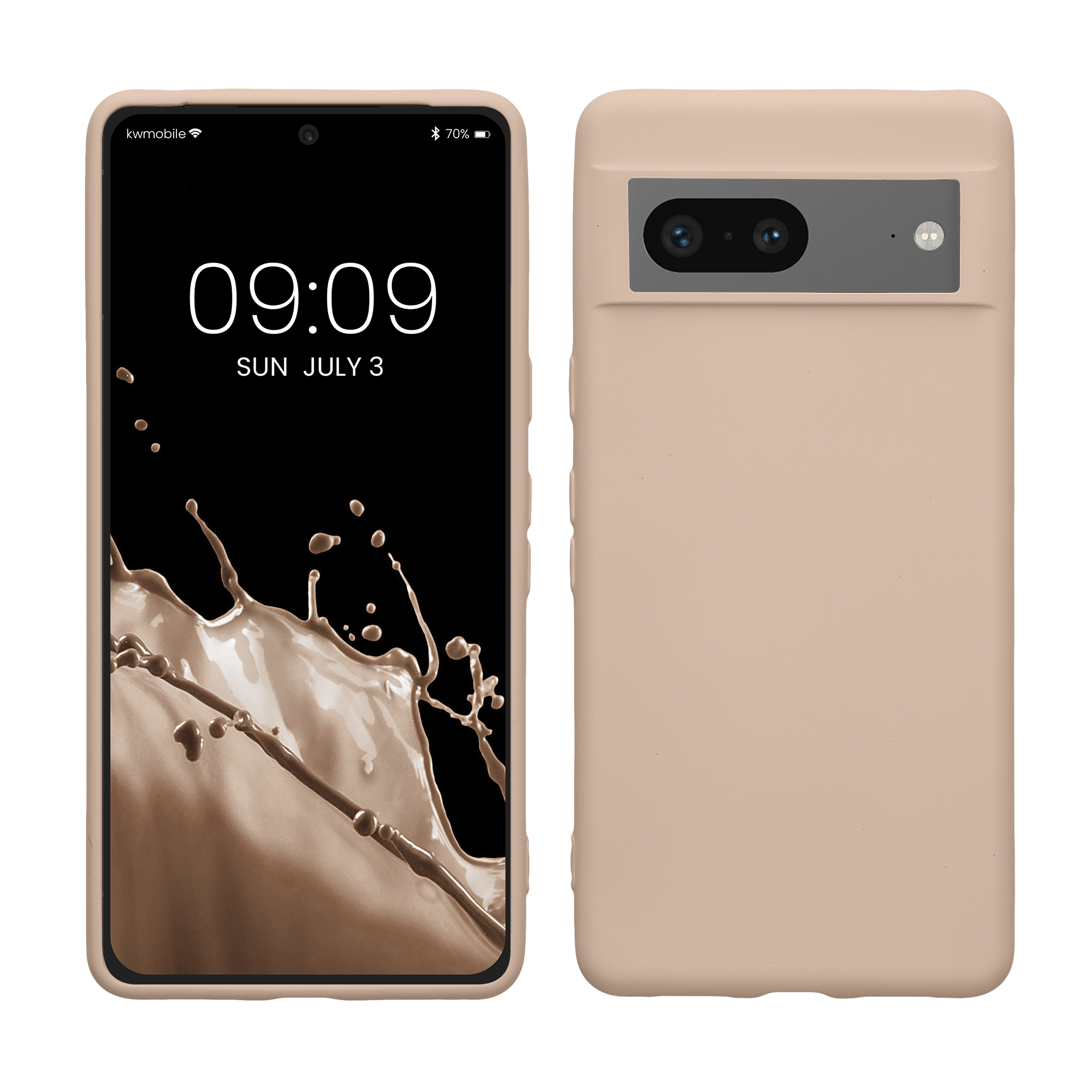 Silikonový kryt kwmobile pro Google Pixel 7 - krémová