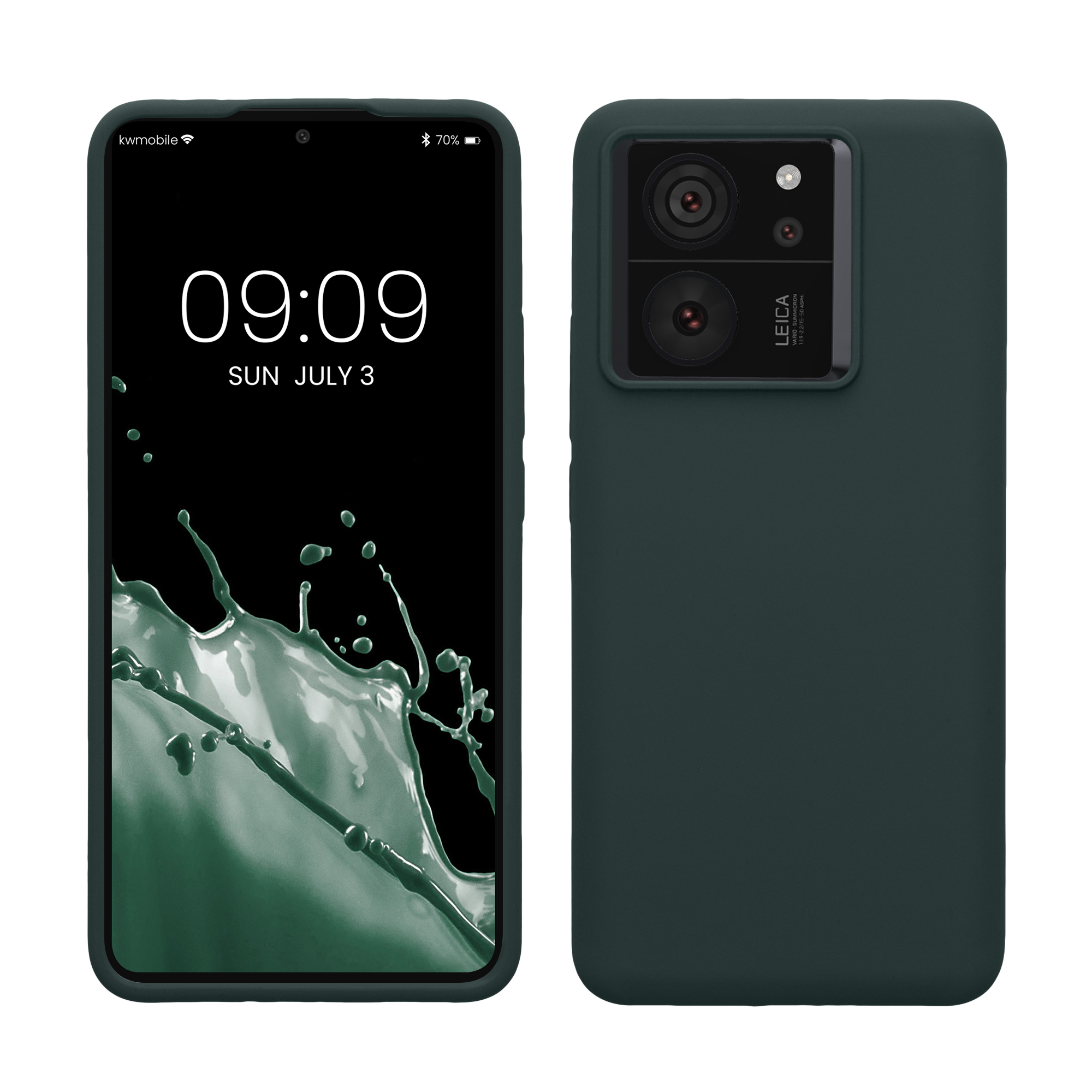 Kryt na mobil Xiaomi 13T / 13T Pro kwmobile mechově zelená