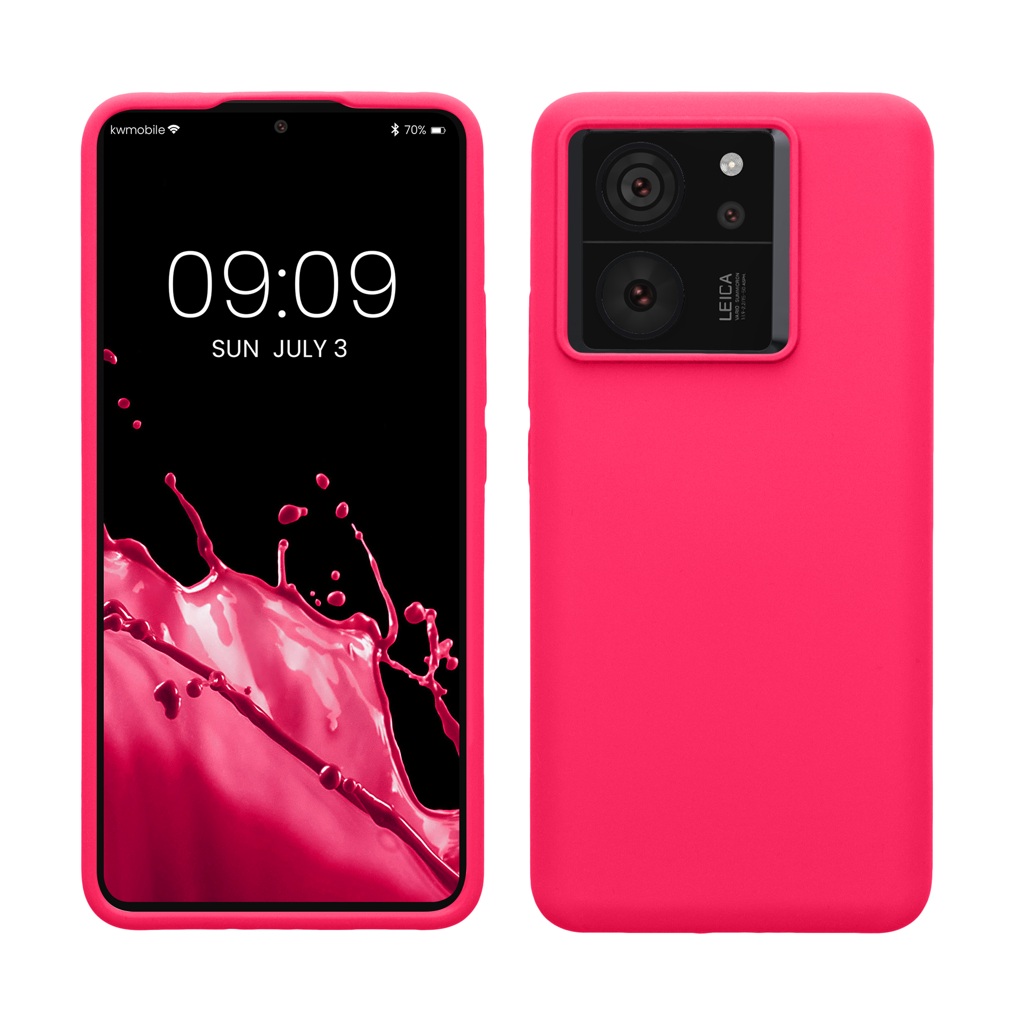 Kryt na mobil Xiaomi 13T / 13T Pro kwmobile neonově růžová