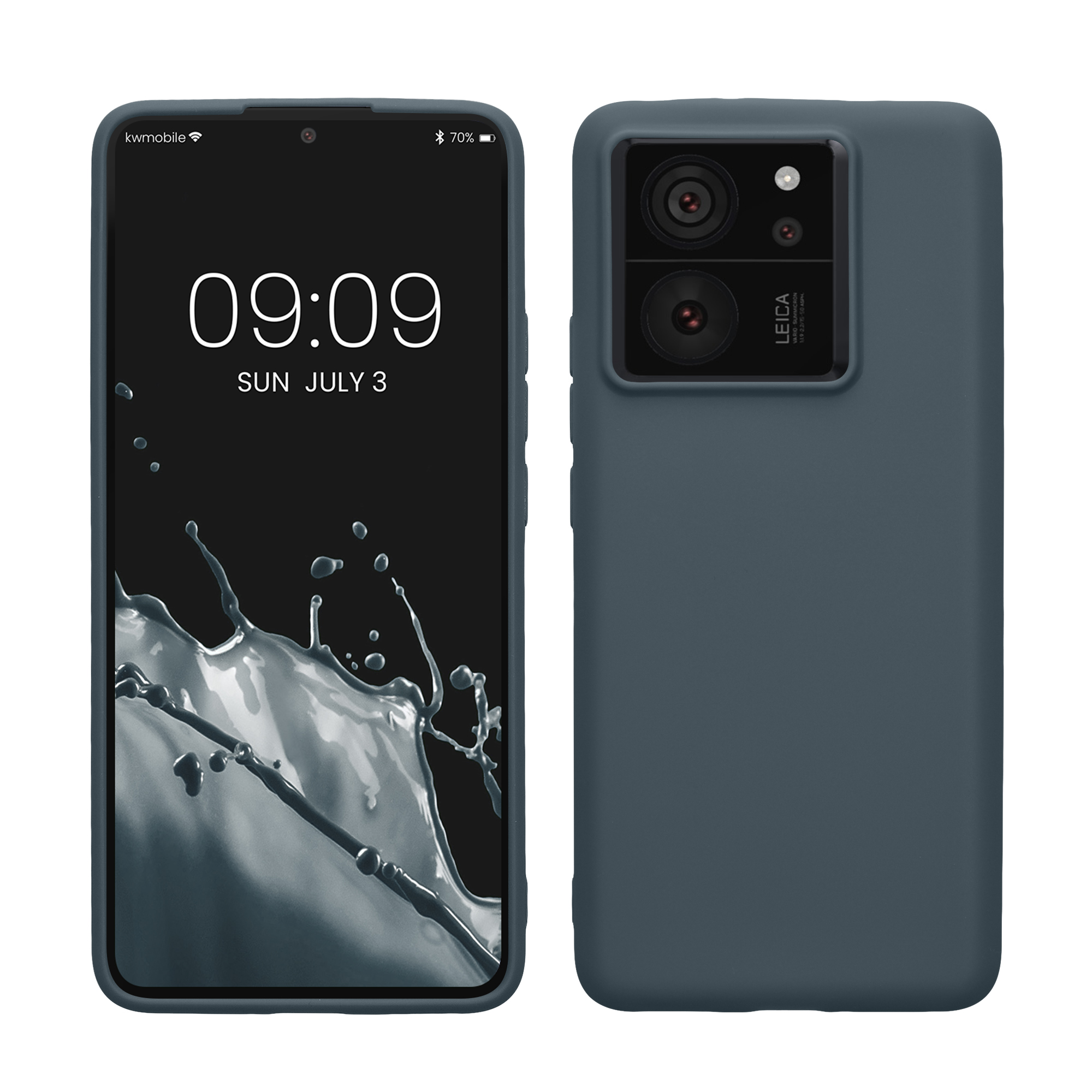 Pouzdro pro Xiaomi 13T / 13T Pro kwmobile TPU - tmavá antracitová