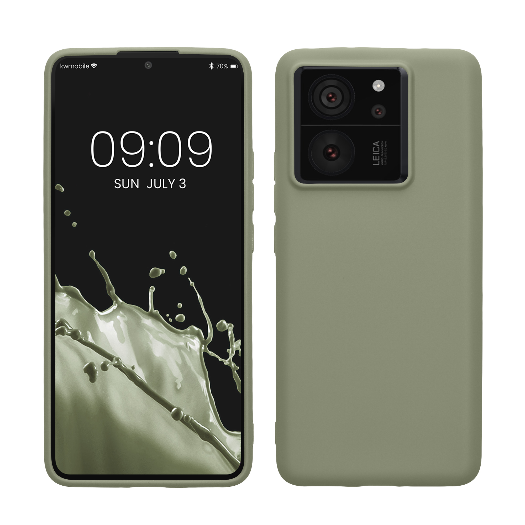 Kryt na mobil Xiaomi 13T / 13T Pro kwmobile šedozelená