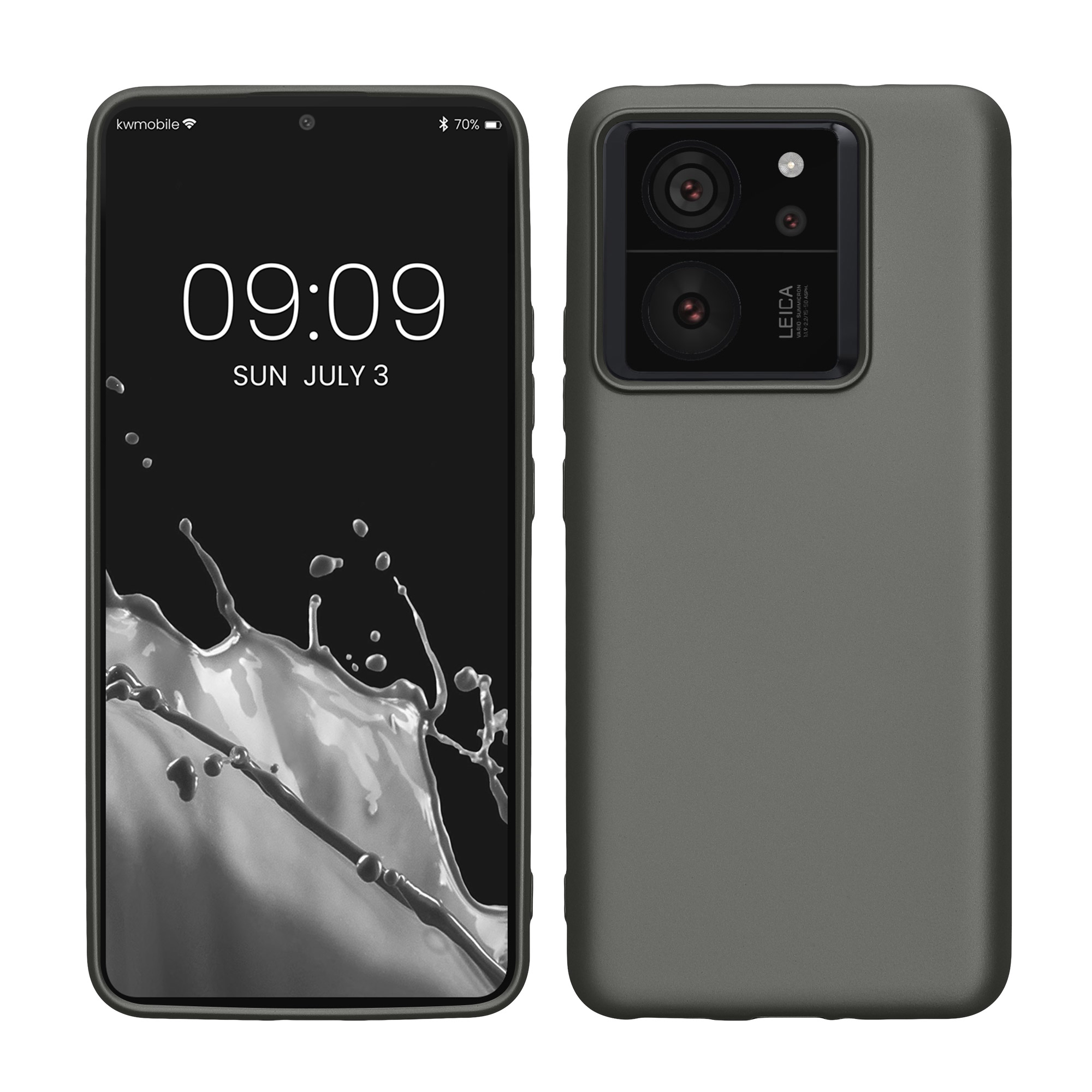 Kryt na mobil Xiaomi 13T / 13T Pro kwmobile metalická šedá