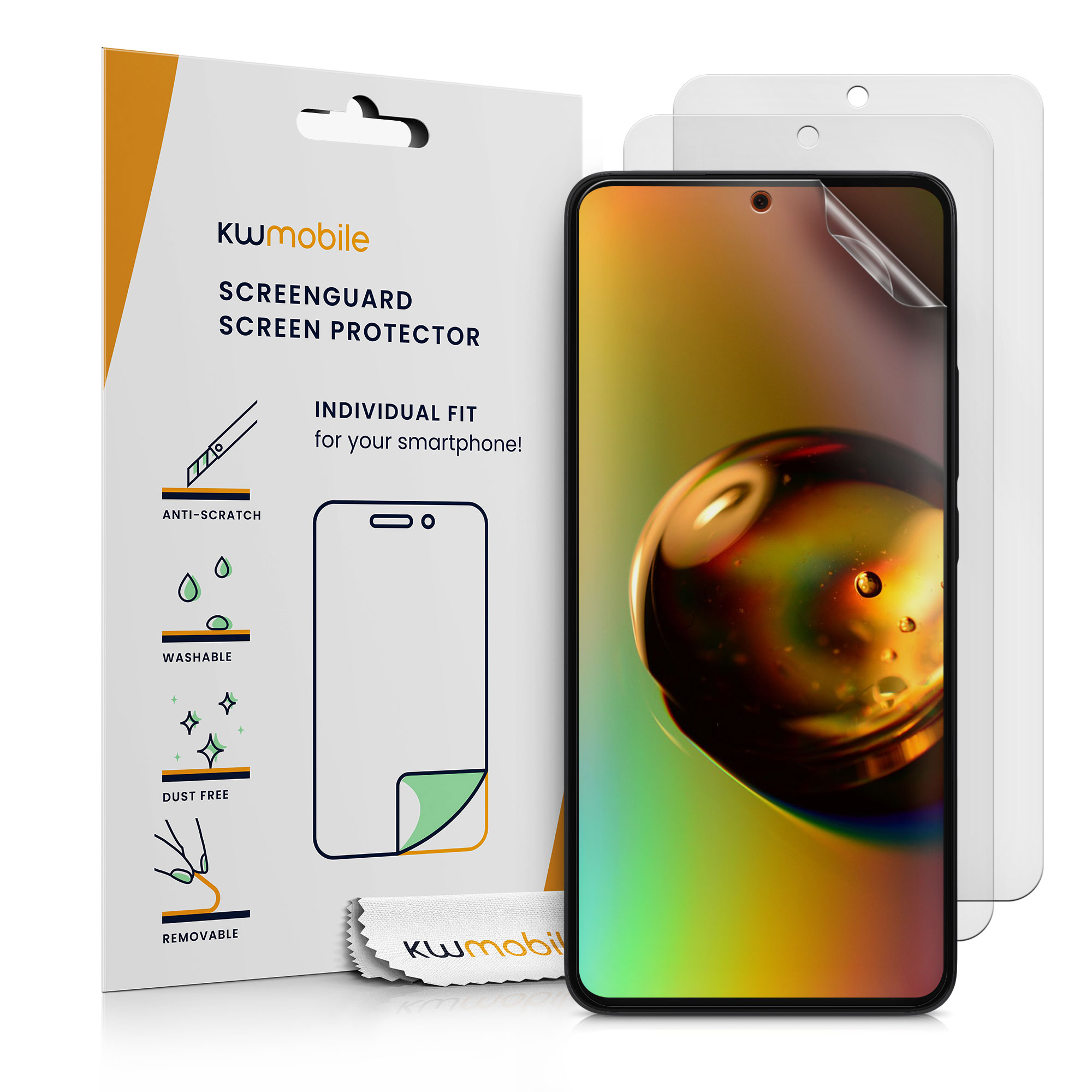 Ochranná fólie Xiaomi 13T / 13T Pro kwmobile matná fólie 3 ks