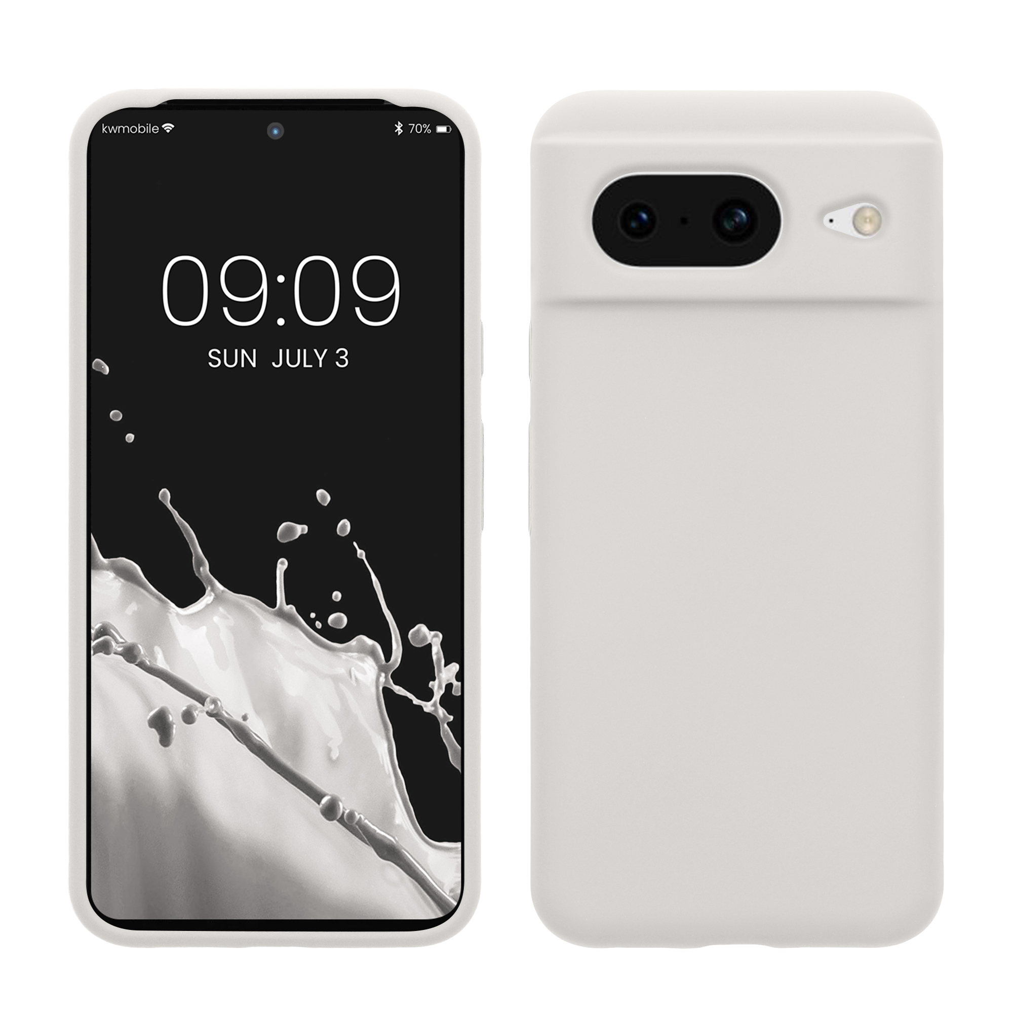 Pouzdro pro Google Pixel 8 kwmobile silikonové - matná bílá
