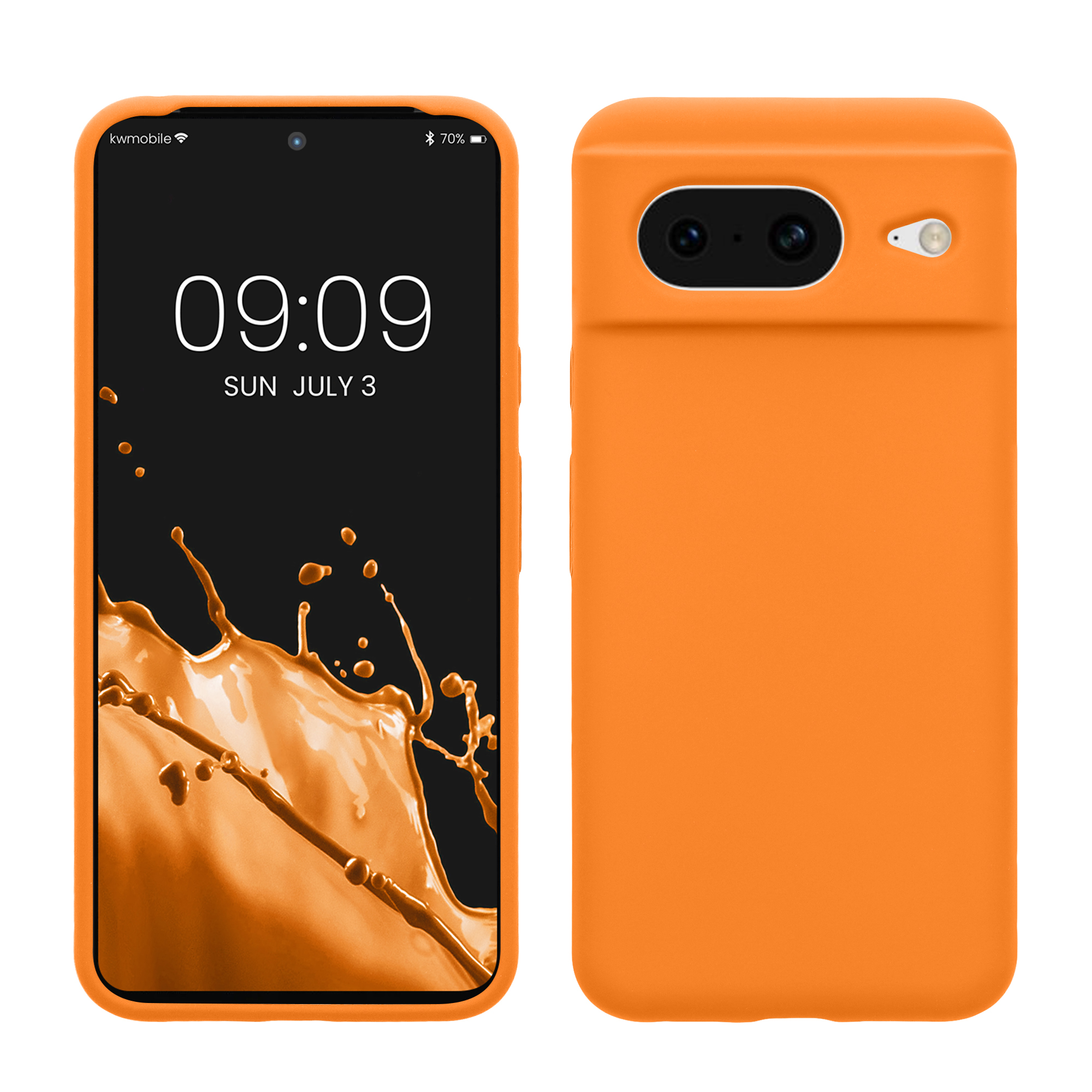 TPU kryt kwmobile Google Pixel 8 - ovocně oranžový