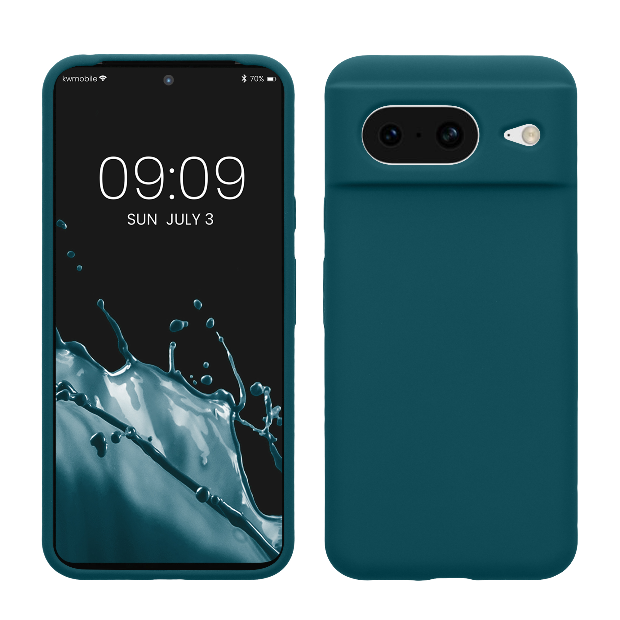 Silikonový kryt kwmobile pro Google Pixel 8 - petrolejově matné