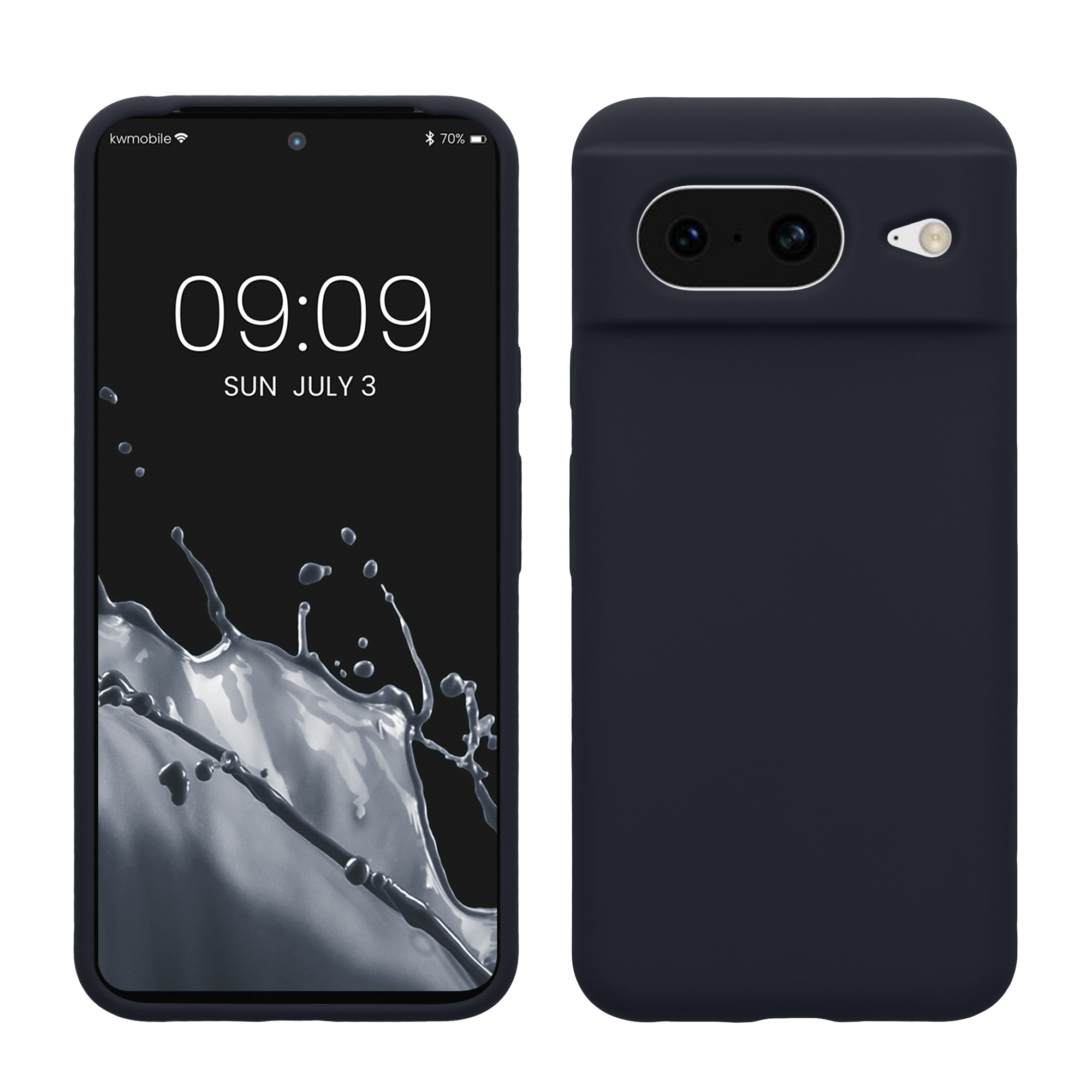 Pouzdro pro Google Pixel 8 kwmobile silikonové - borůvková