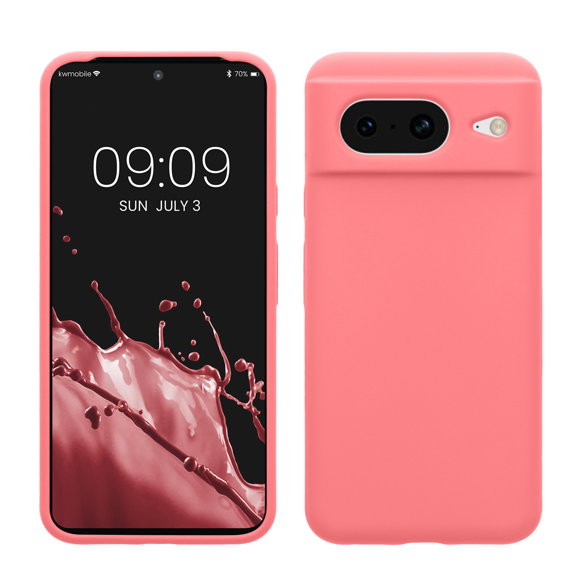 TPU kryt kwmobile Google Pixel 8 - pastelově korálový