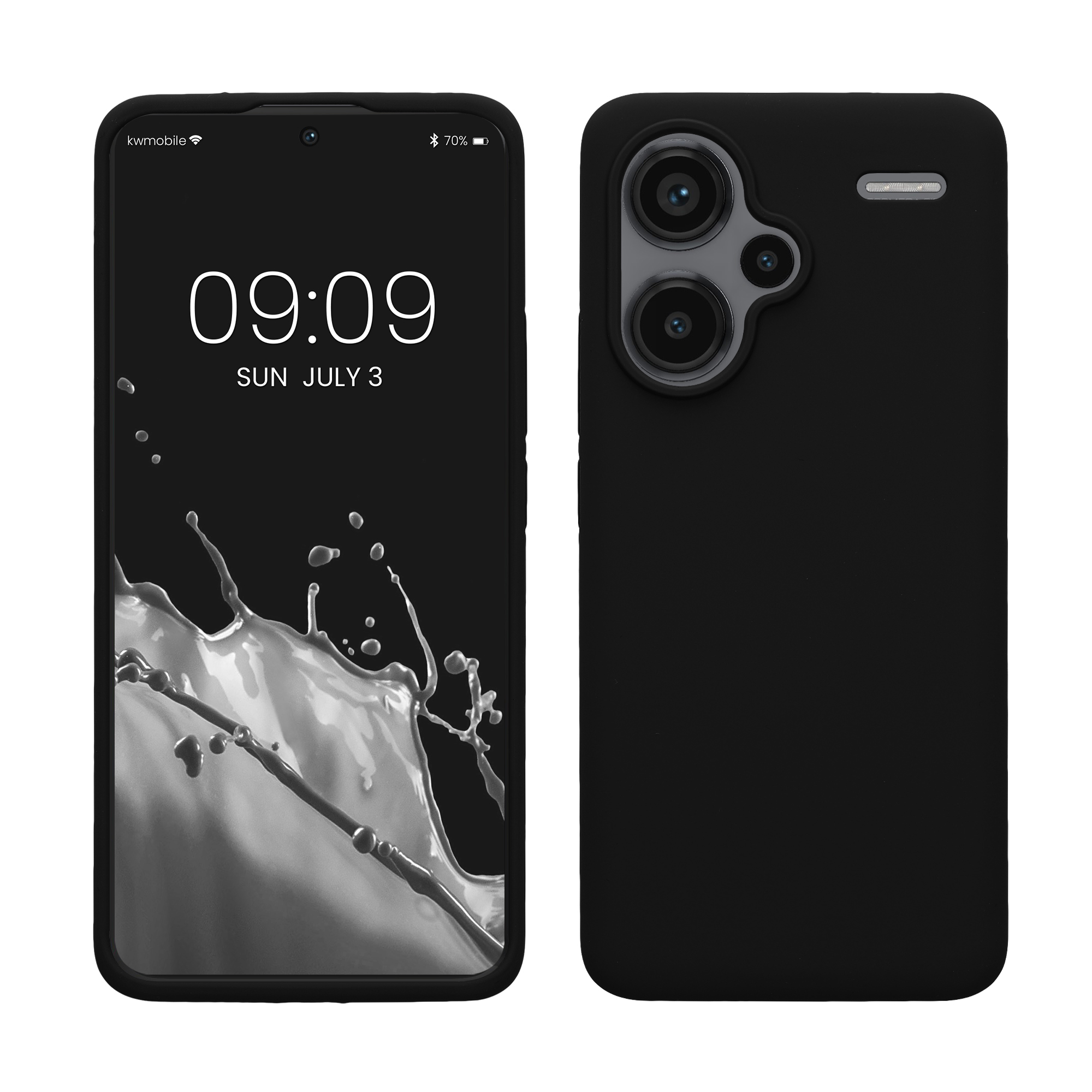 Kryt Xiaomi Redmi Note 13 Pro+ 5G silikonový TPU černá kwmobile