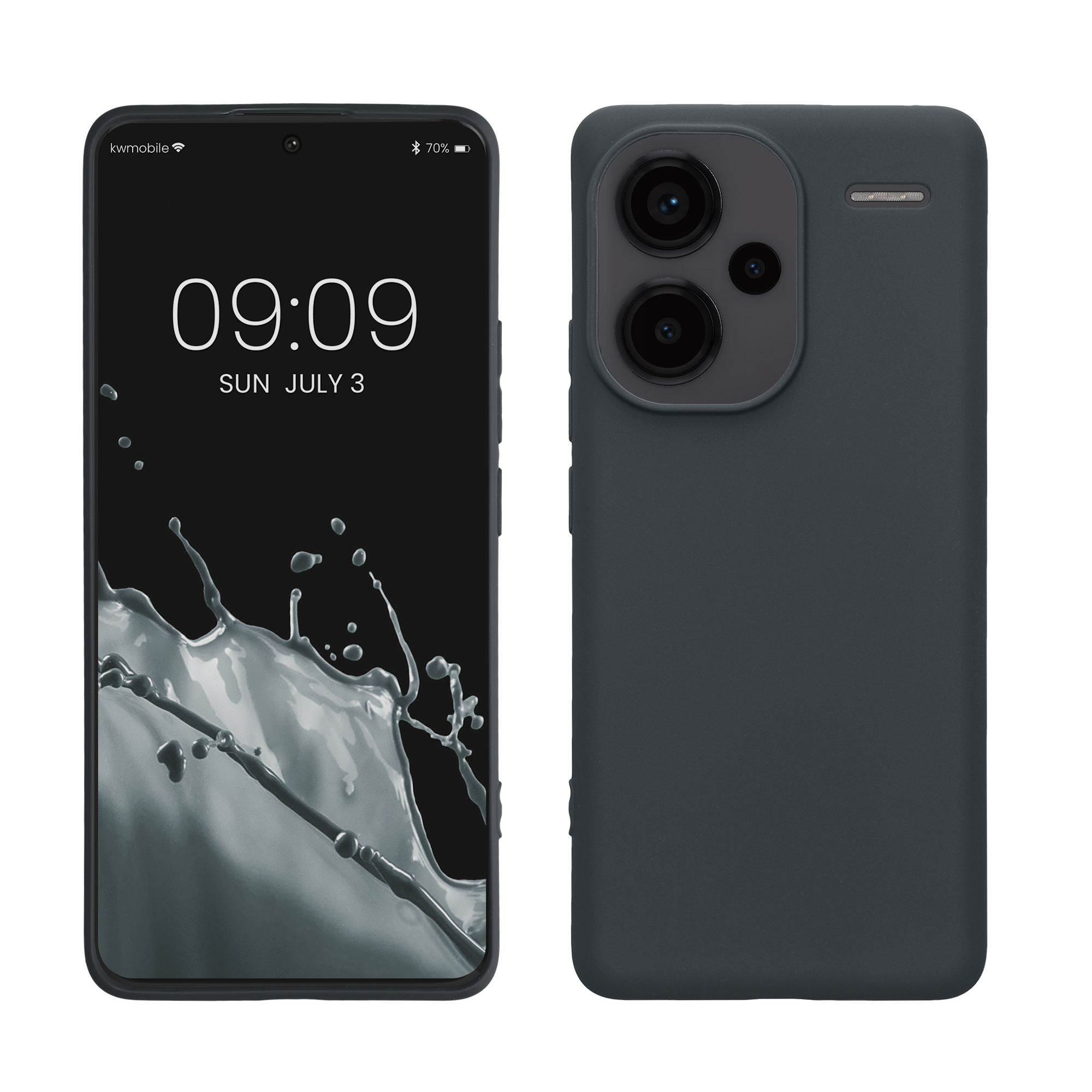 Kryt Xiaomi Redmi Note 13 Pro+ 5G silikonový TPU borůvková modrá kwmobile