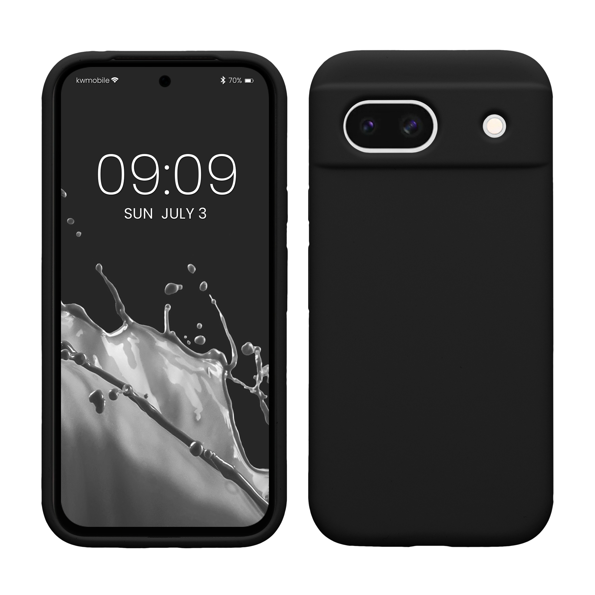 Silikonový kryt kwmobile pro Google Pixel 8a - černé