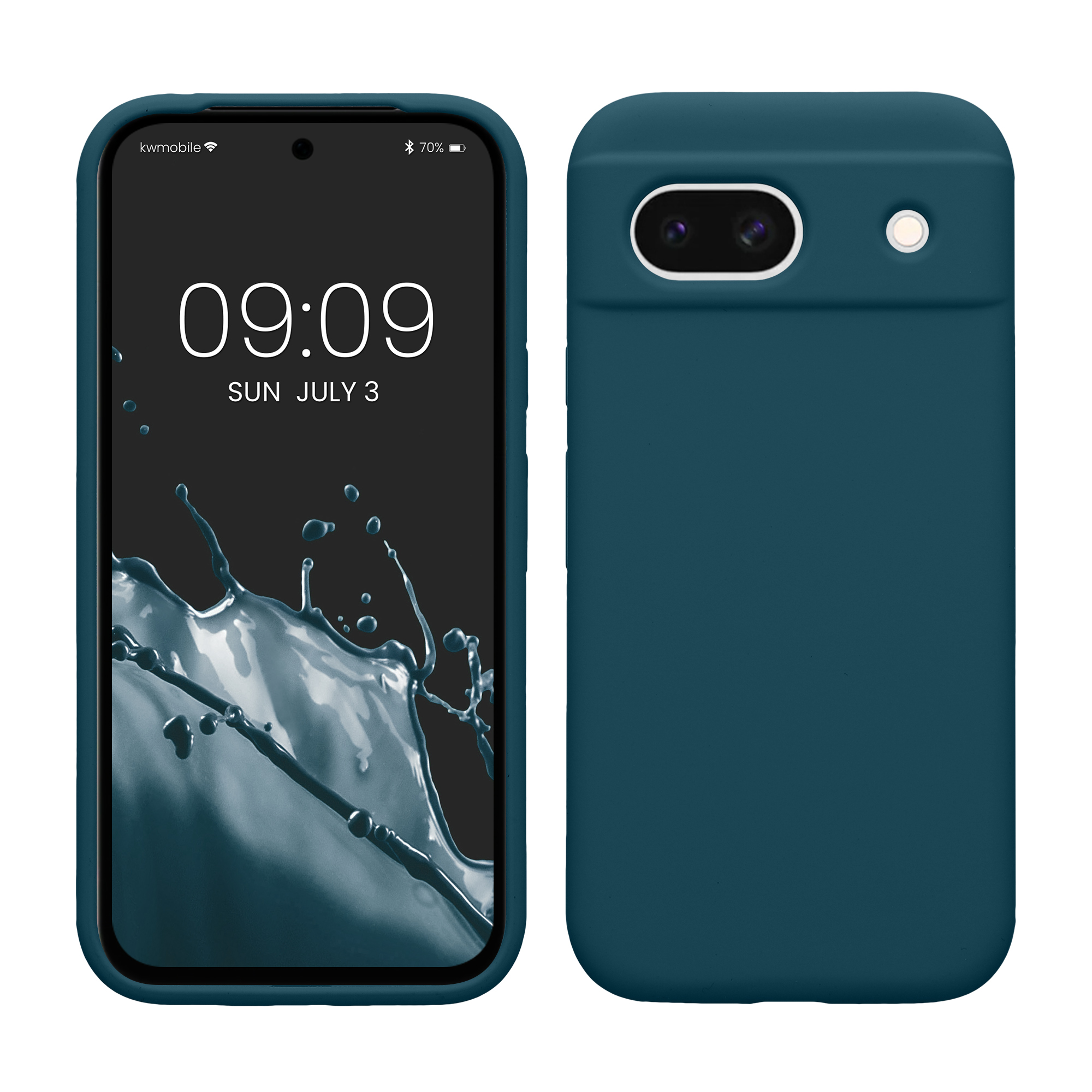 Silikonový kryt kwmobile pro Google Pixel 8a - petrolejově matné
