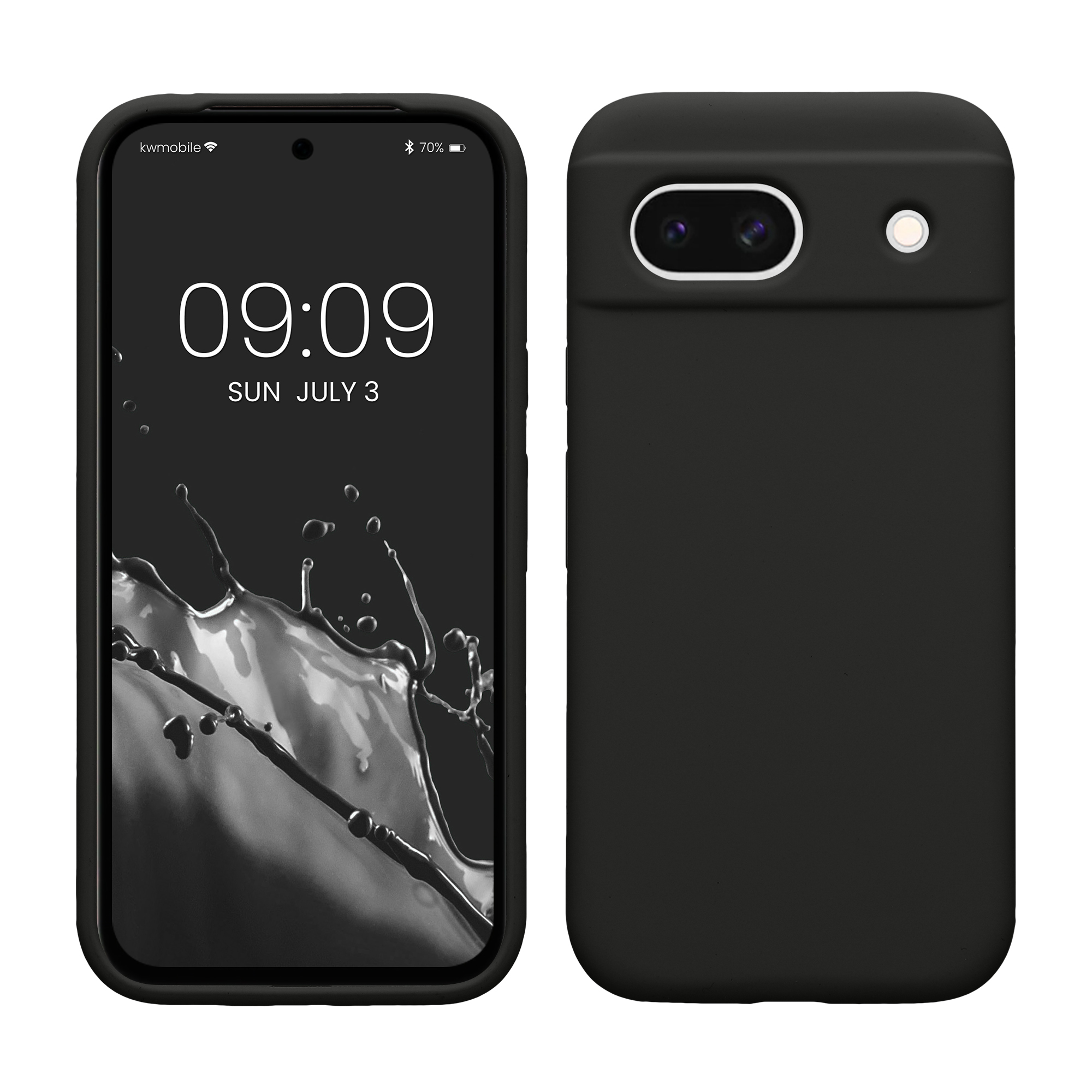 Pouzdro pro Google Pixel 8a kwmobile silikonové - matná černá
