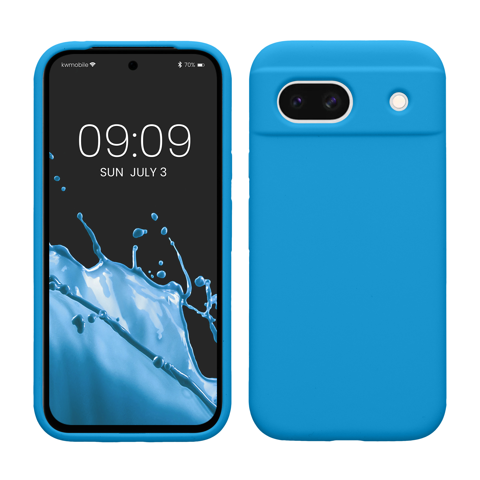 Silikonový kryt kwmobile pro Google Pixel 8a - Radiant Blue
