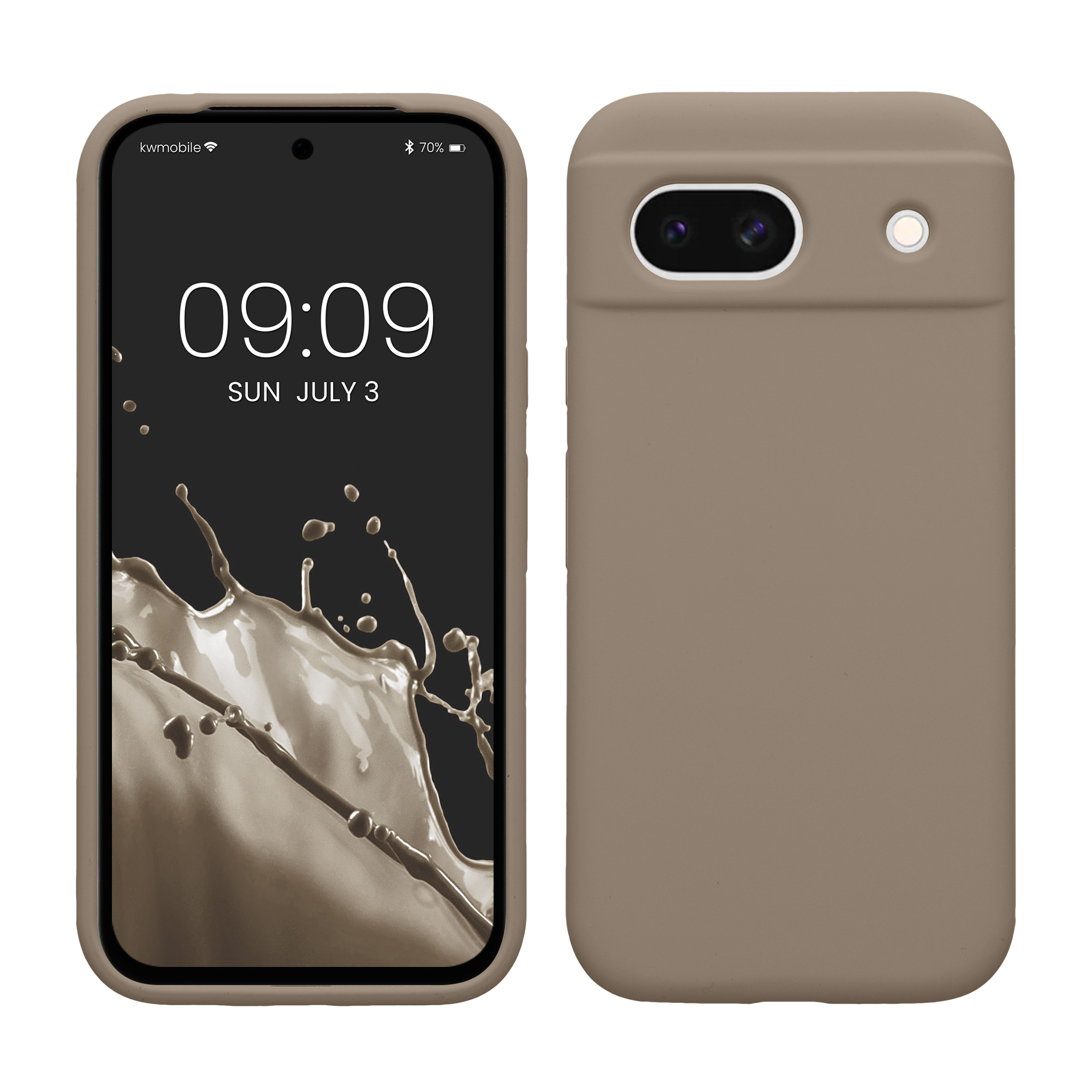 Silikonový kryt kwmobile pro Google Pixel 8a - Taupe