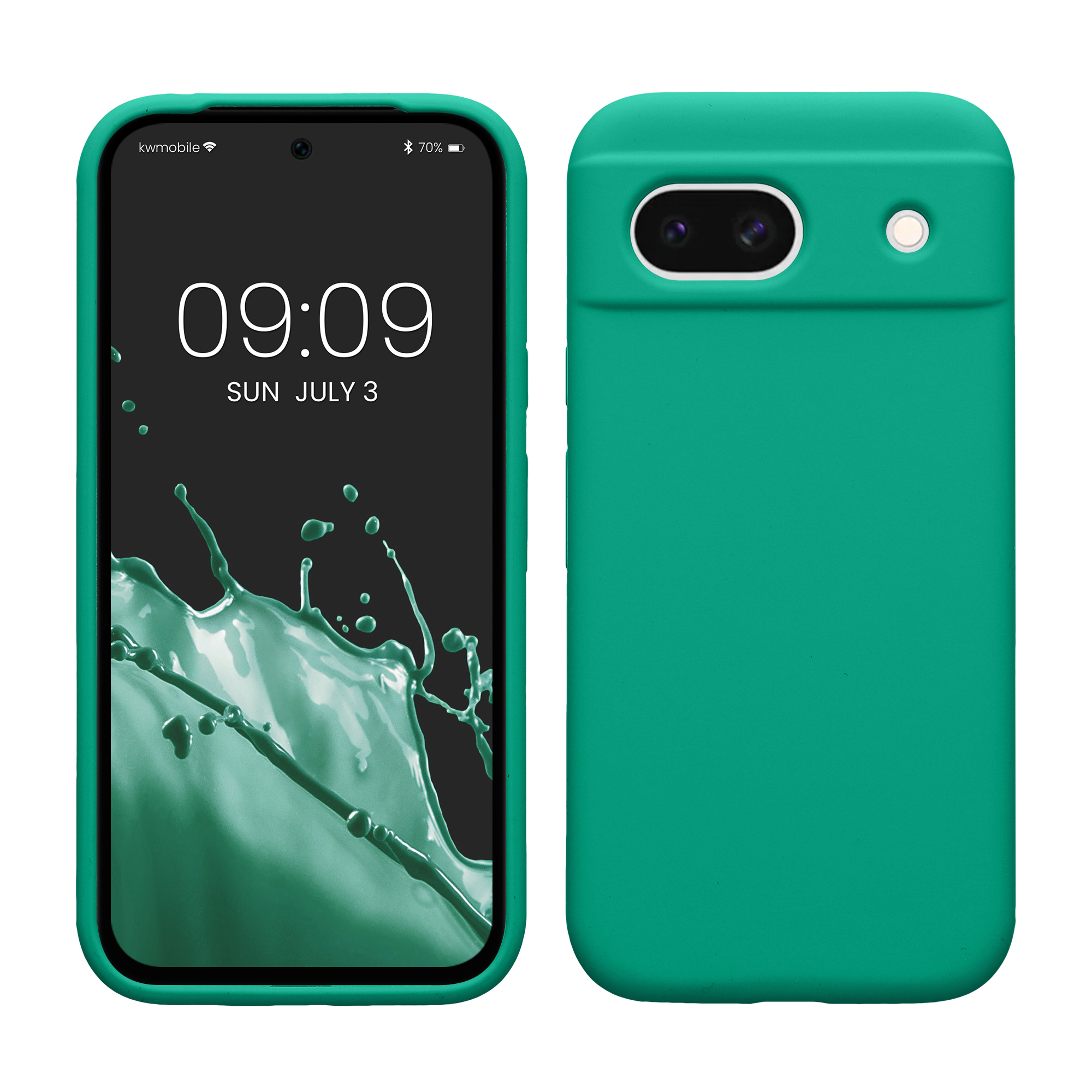 Silikonový kryt kwmobile pro Google Pixel 8a - Emerald Green