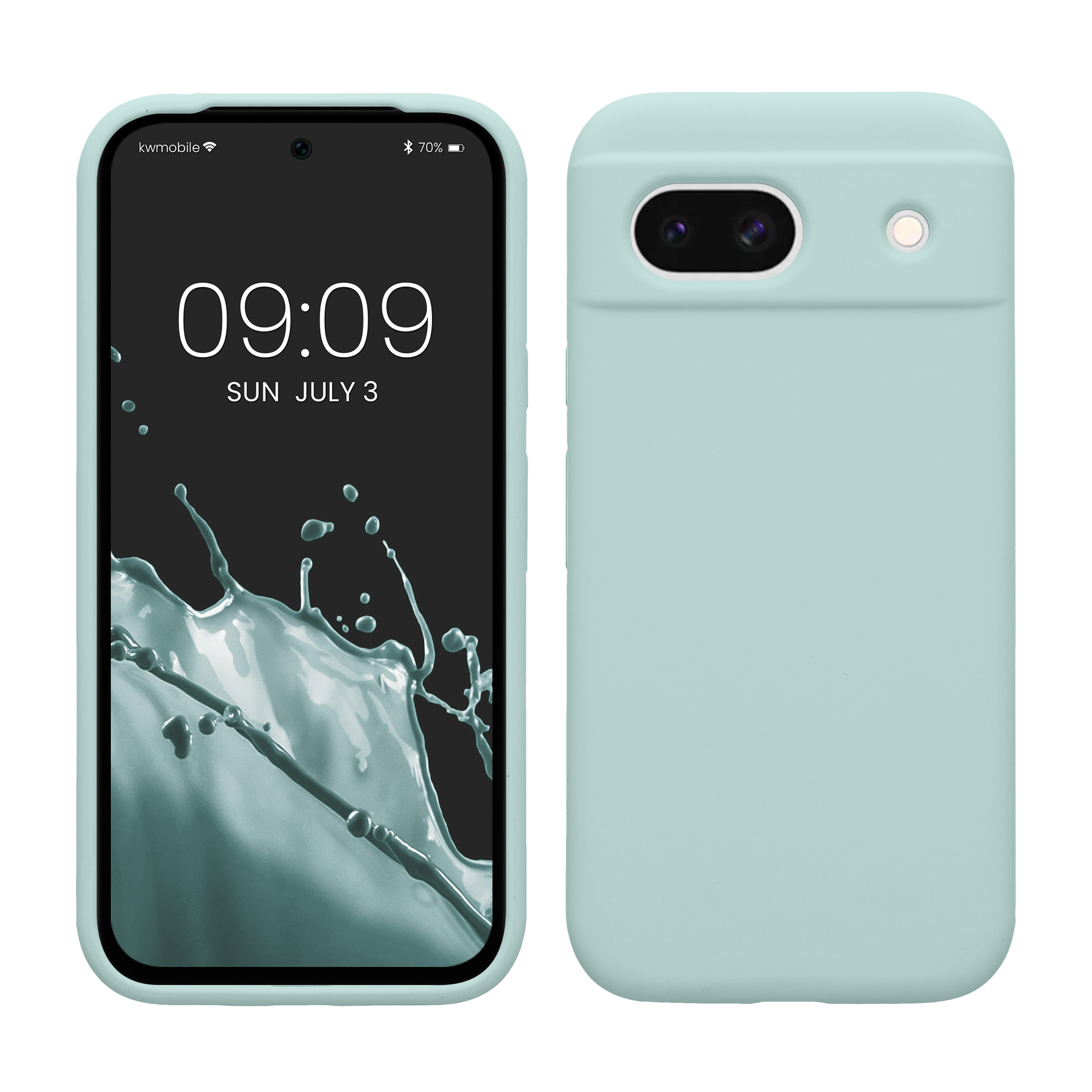 Silikonový kryt kwmobile pro Google Pixel 8a - Mint Matte