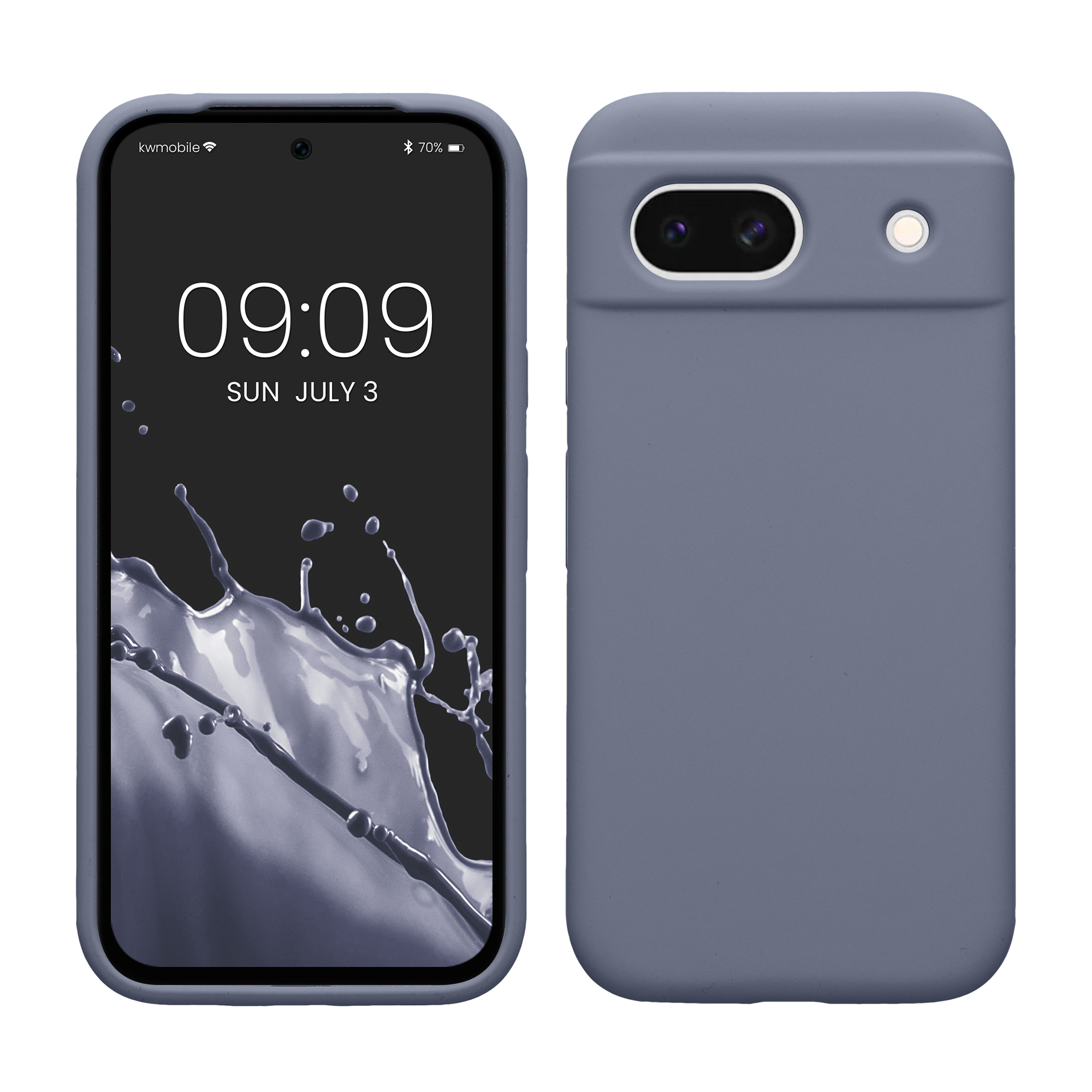 Silikonový kryt kwmobile pro Google Pixel 8a - Blue Grey