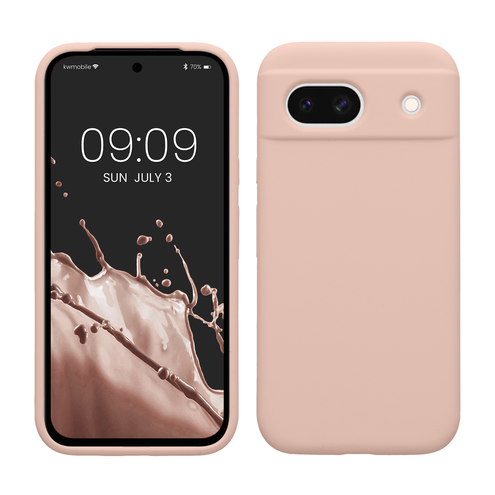 Silikonový kryt kwmobile pro Google Pixel 8a - Dusty Pink