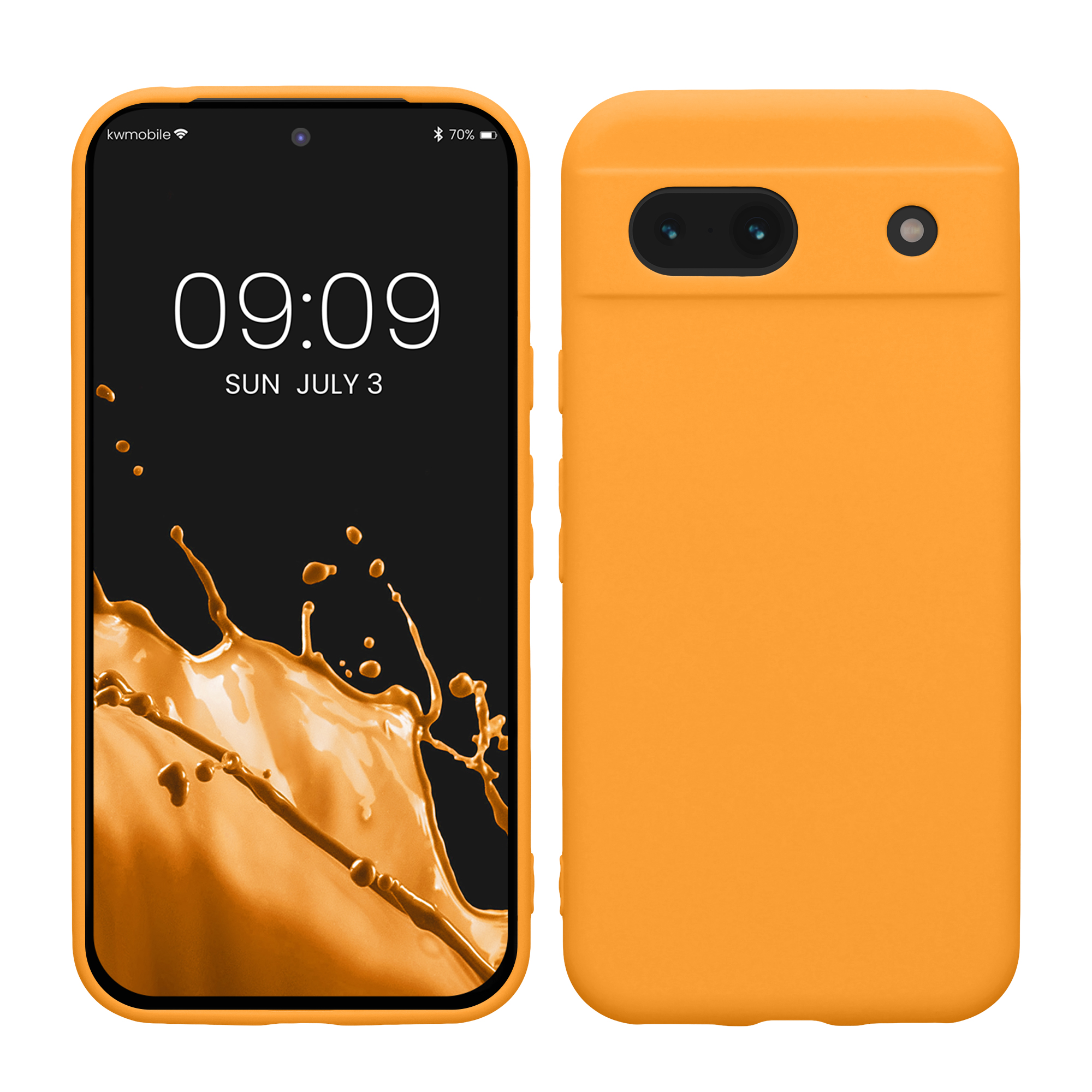 Silikonový kryt kwmobile pro Google Pixel 8a - Fruity Orange