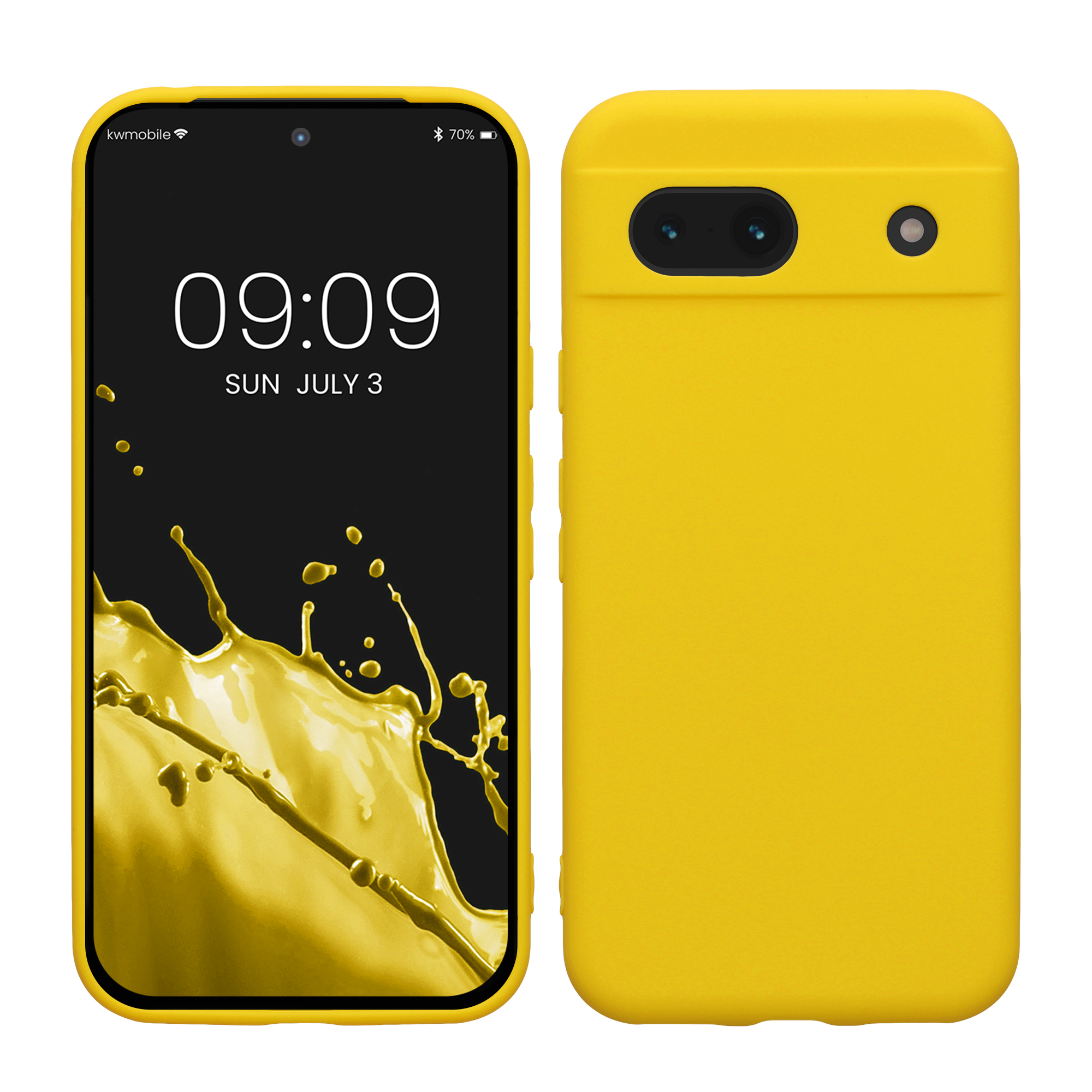 Silikonový kryt kwmobile pro Google Pixel 8a - Radiant Yellow