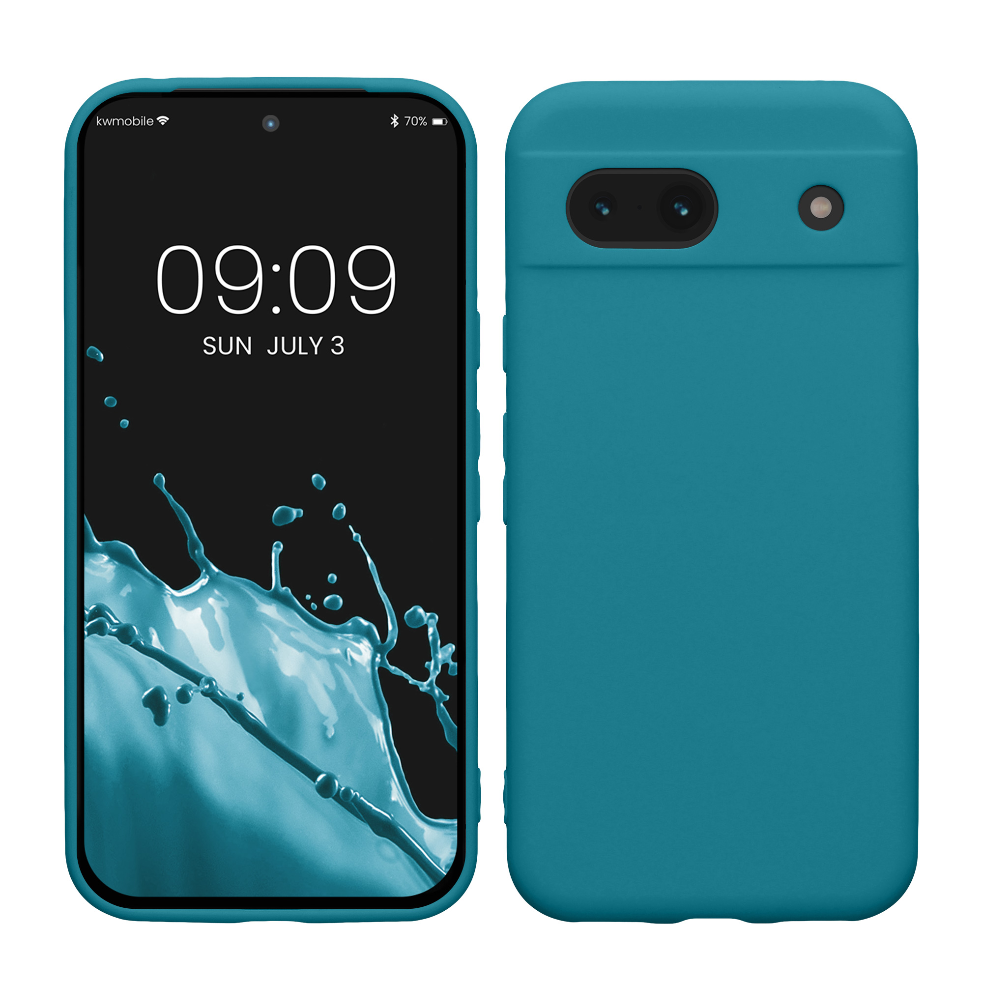 Silikonový kryt kwmobile pro Google Pixel 8a - petrolejově matné