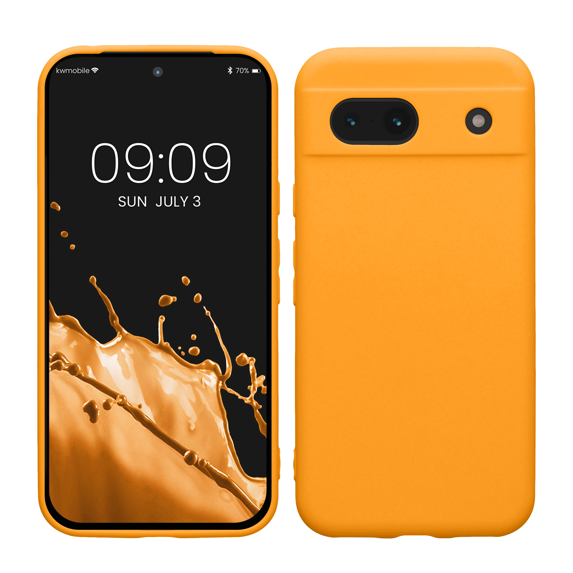 Silikonový kryt kwmobile pro Google Pixel 8a - Mango
