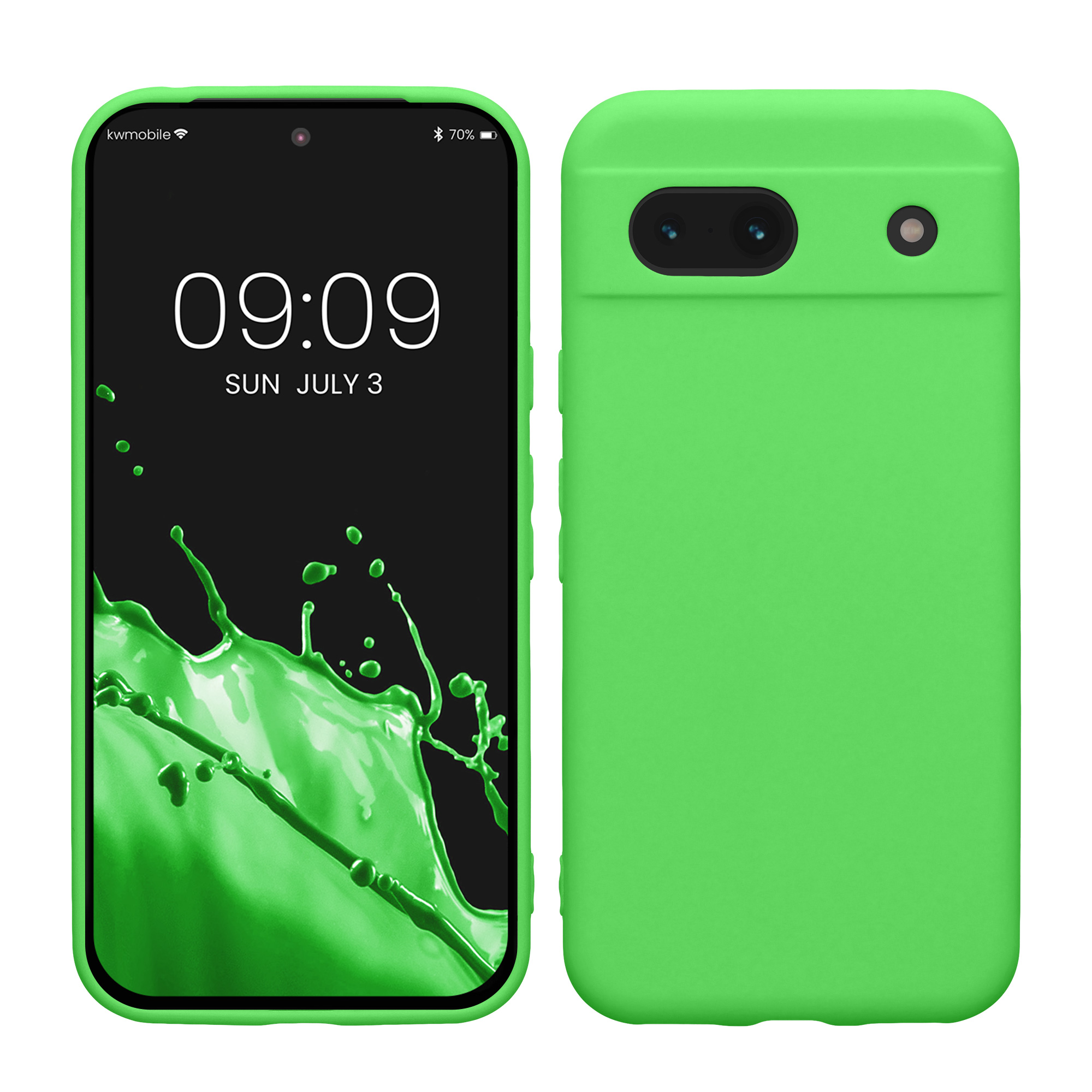 Kryt na mobil kwmobile pro Google Pixel 8a - limetkově zelená