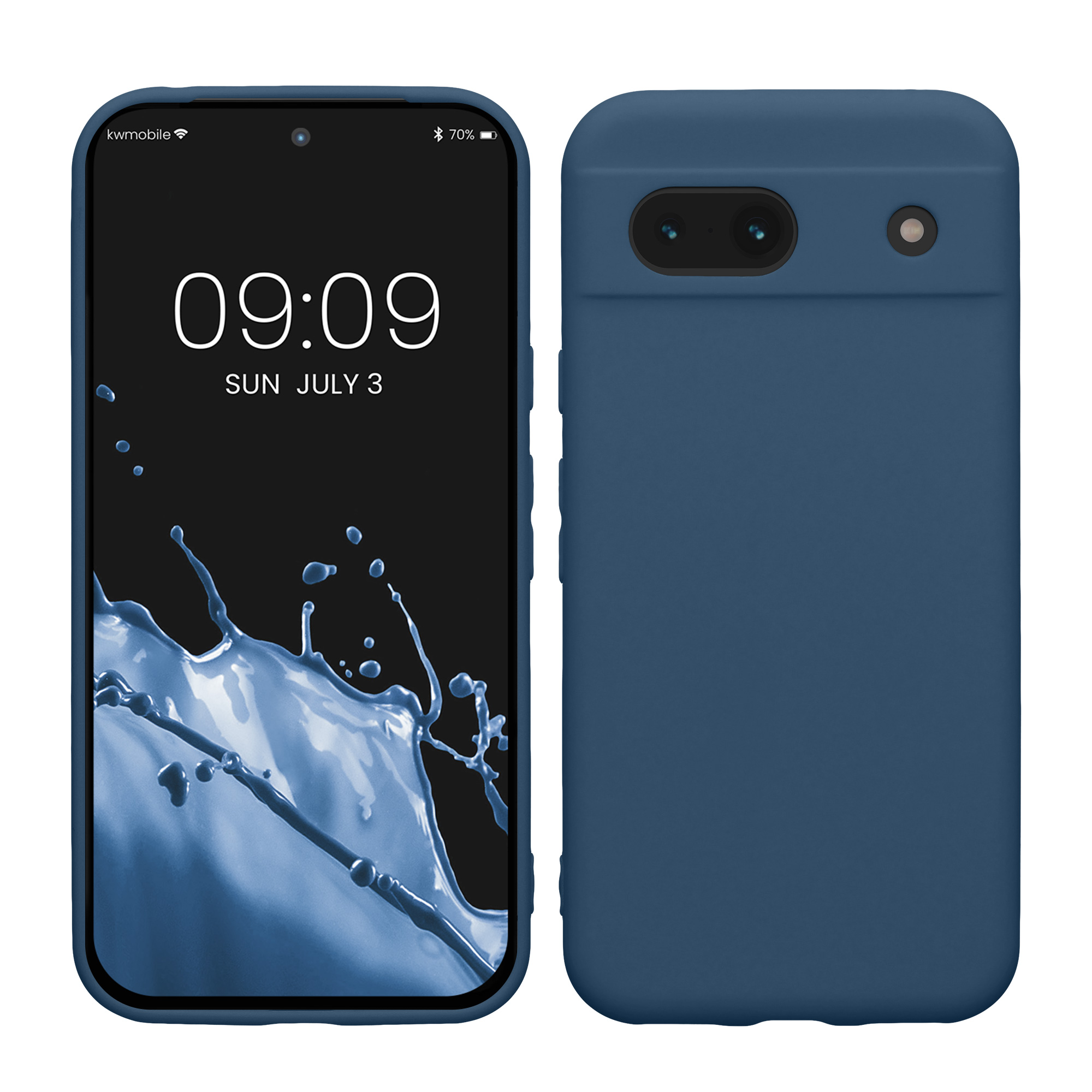 Silikonový kryt kwmobile pro Google Pixel 8a - Navy Blue