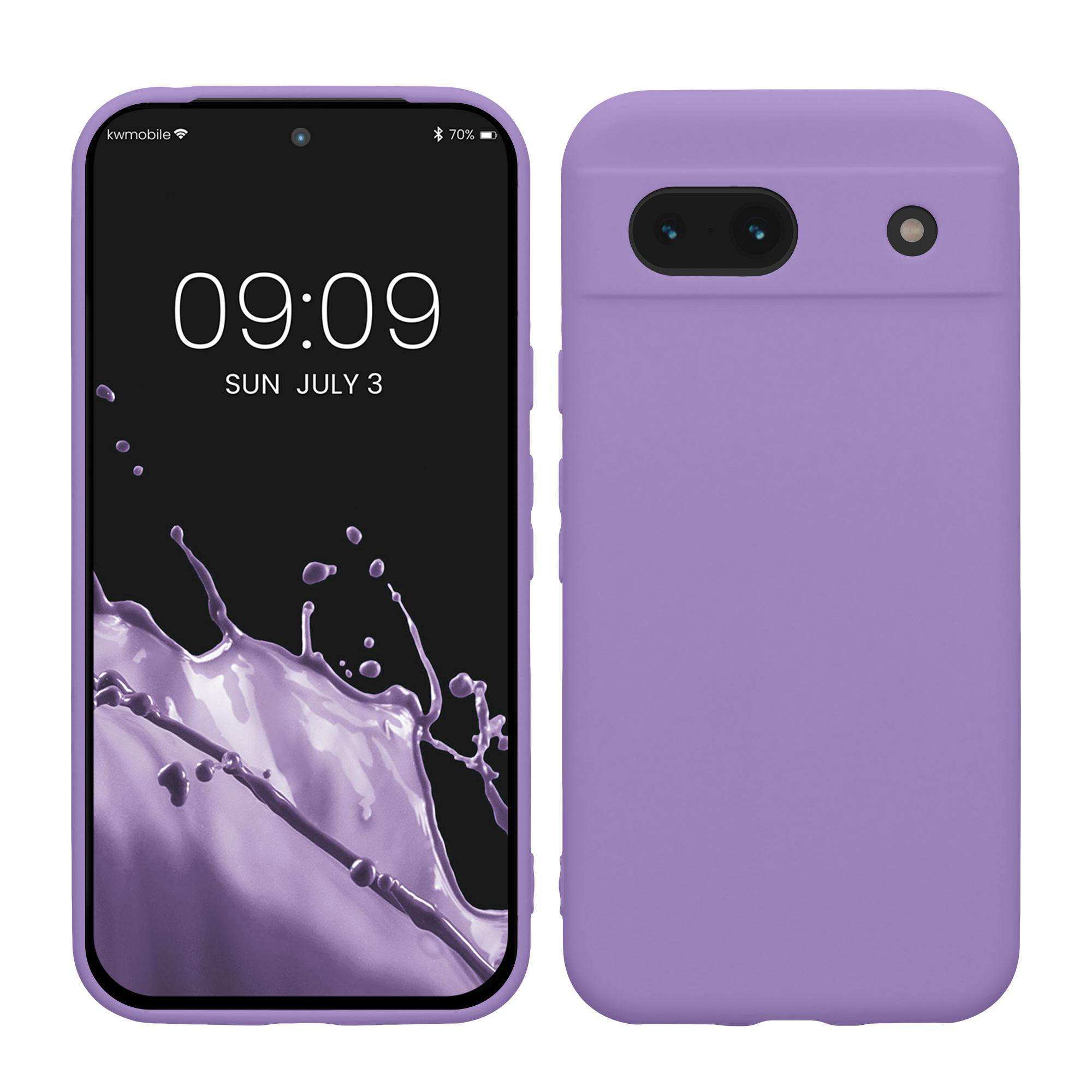 Silikonový kryt kwmobile pro Google Pixel 8a - Violet Purple
