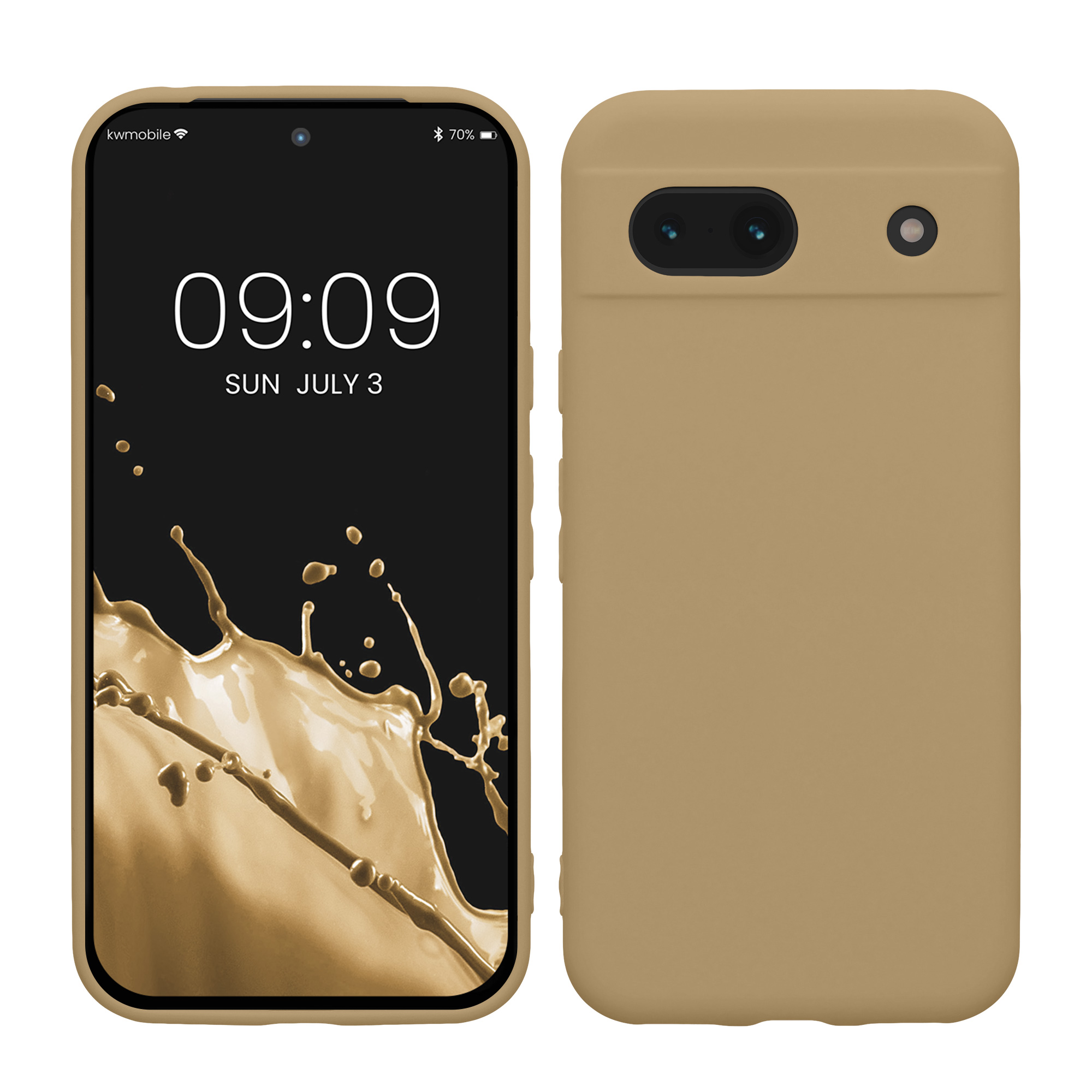Silikonový kryt kwmobile pro Google Pixel 8a - Brownish Grey