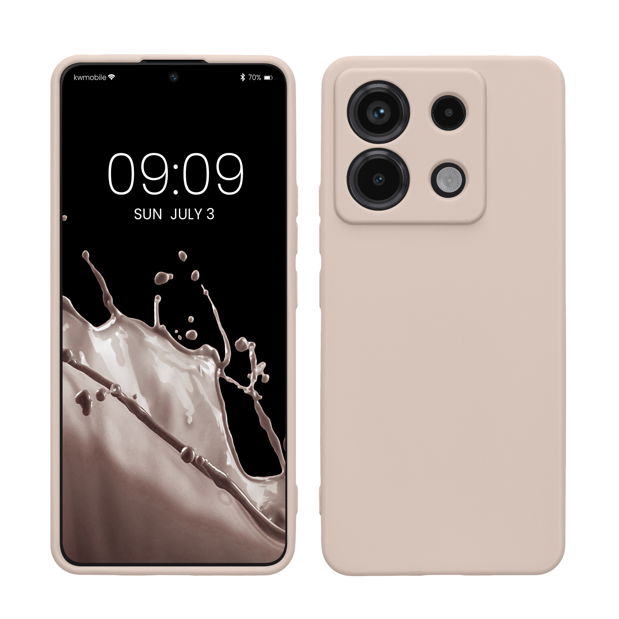 Kryt Xiaomi Redmi Note 13 Pro 5G silikonový TPU kokosová - vícebarevná kwmobile
