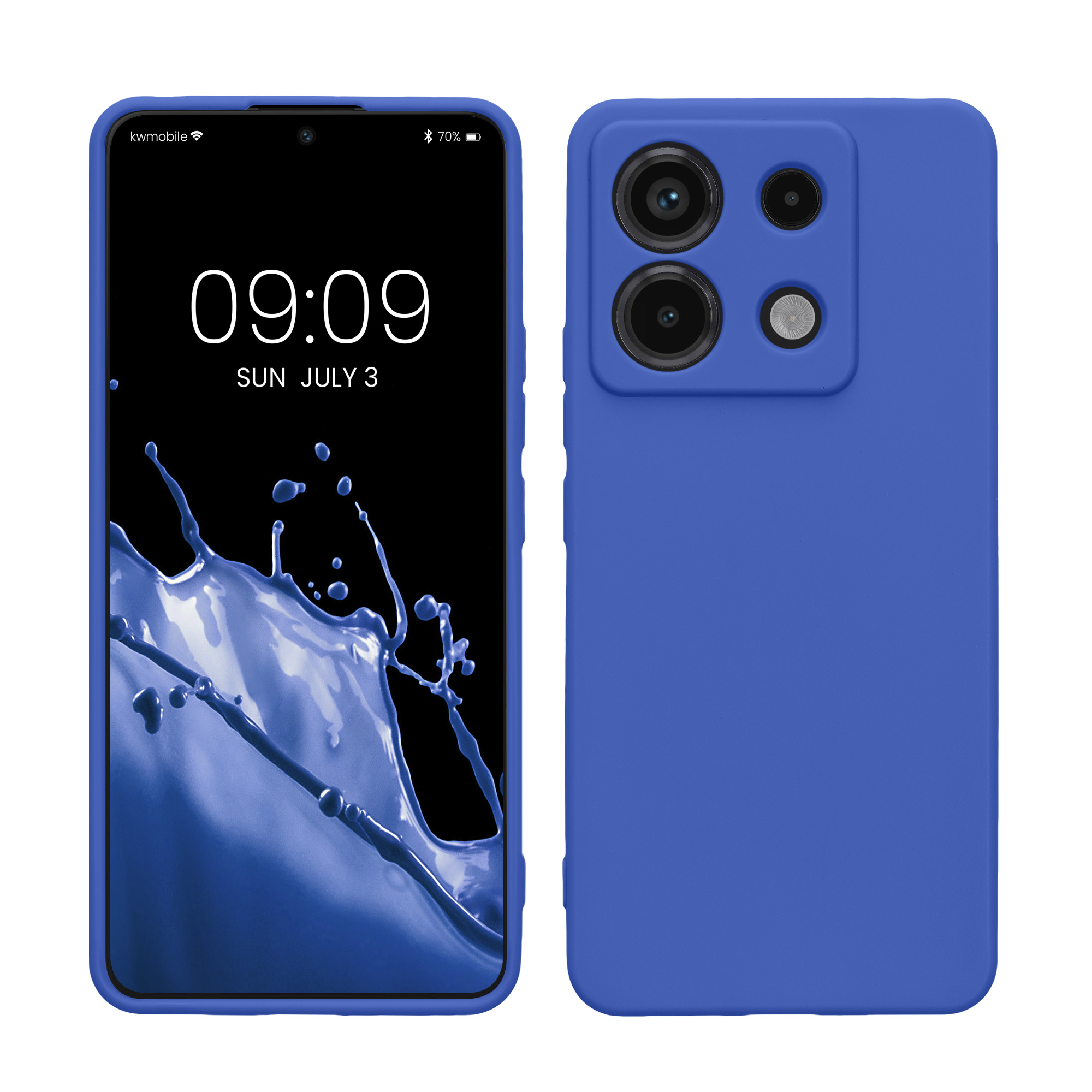 Kryt Xiaomi Redmi Note 13 Pro 5G silikonový TPU modrá kwmobile