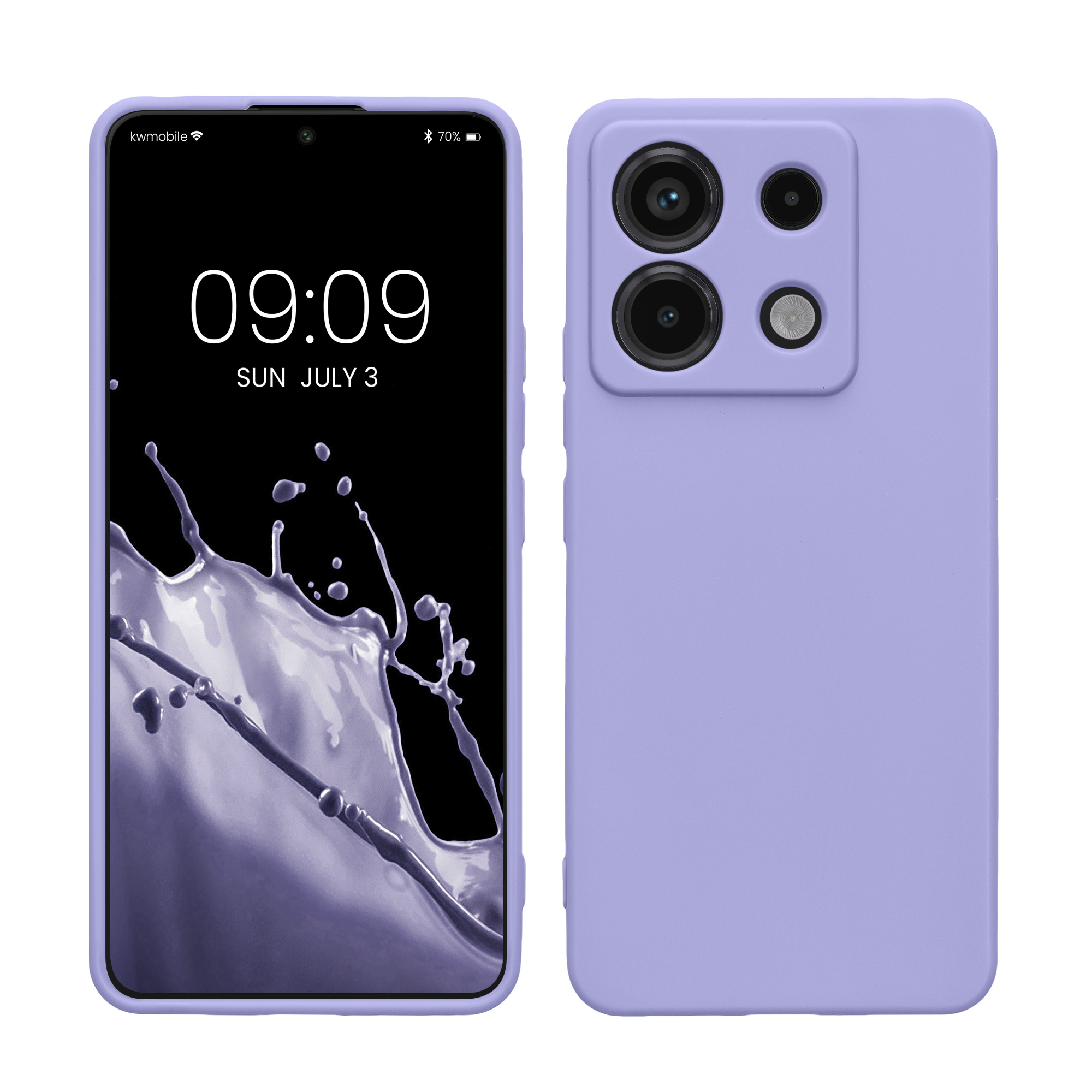 Pouzdro pro Xiaomi Redmi Note 13 Pro 5G / Poco X6 5G kwmobile tenké TPU - levandulová