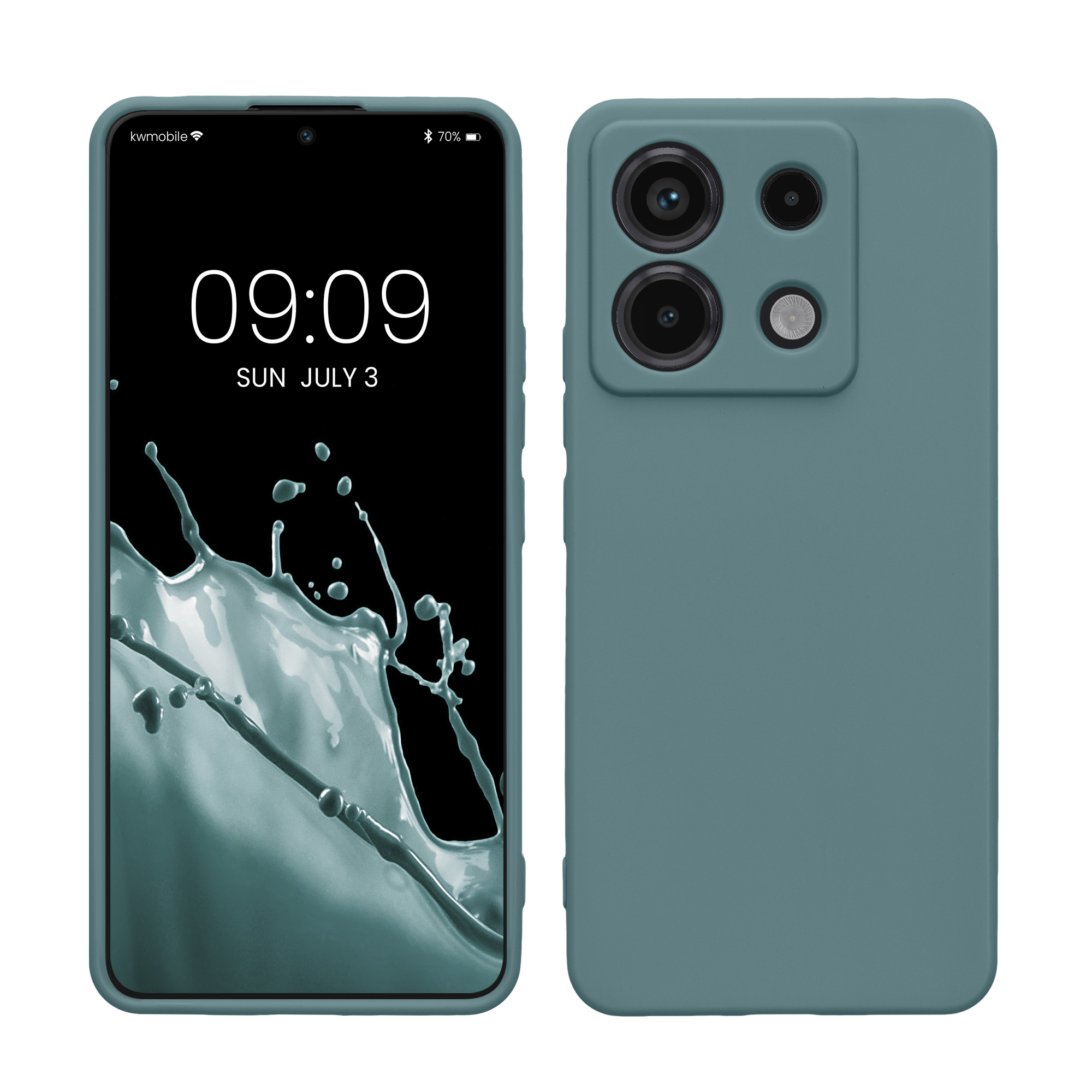 Kryt Xiaomi Redmi Note 13 Pro 5G silikonový TPU arktická noc kwmobile