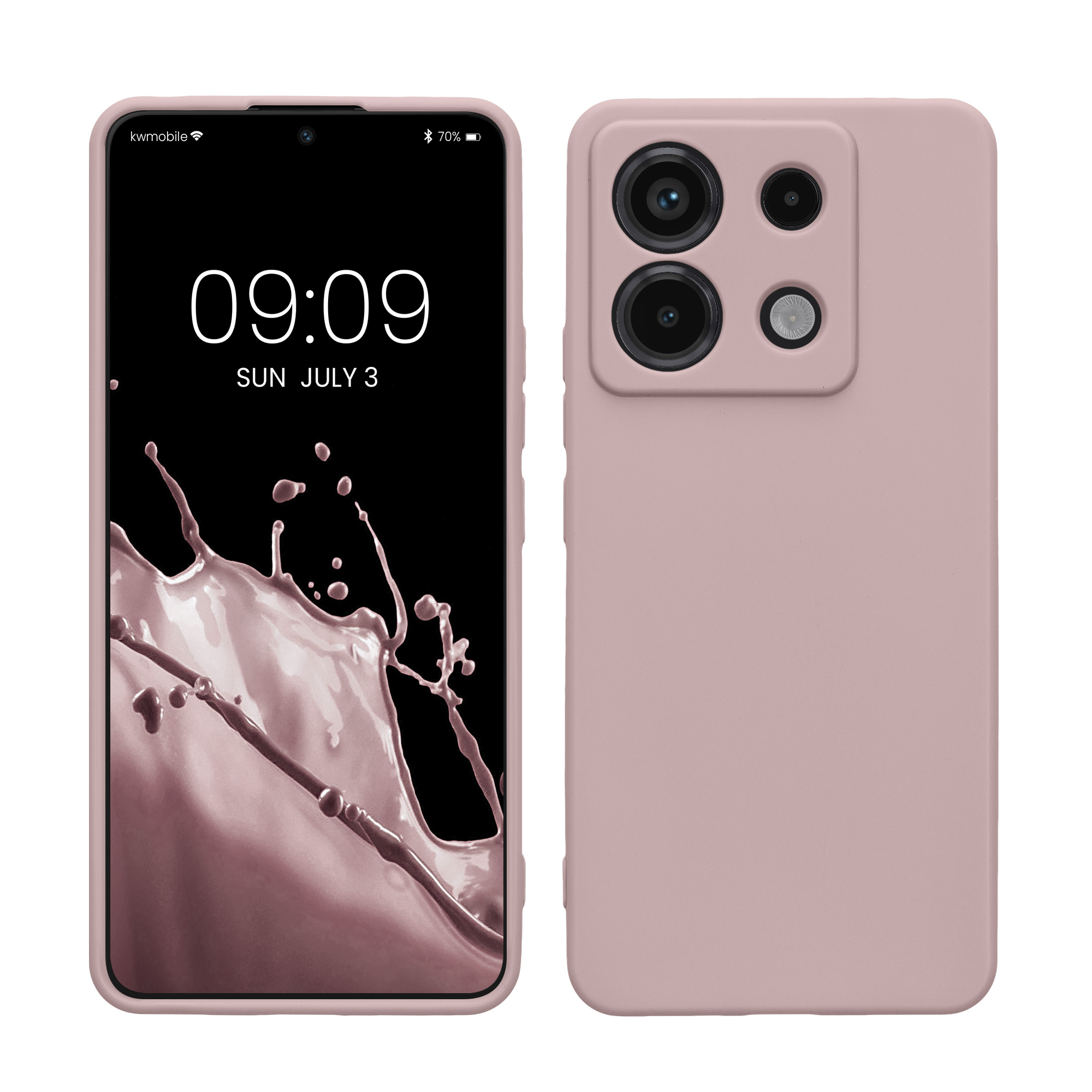 Kryt Xiaomi Redmi Note 13 Pro 5G silikonový TPU červená kwmobile