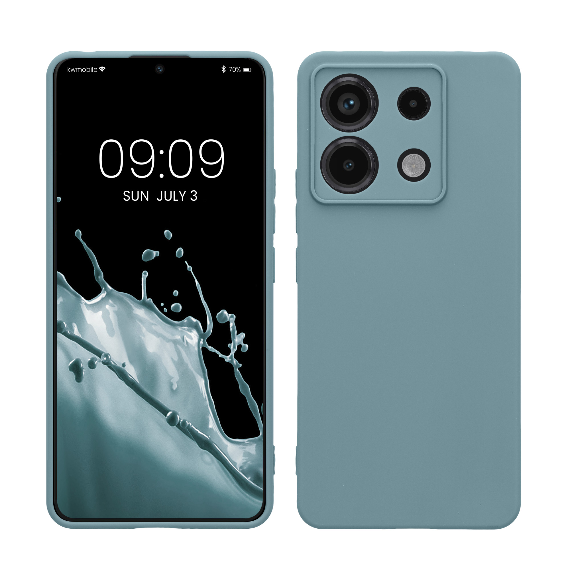 Kryt Xiaomi Redmi Note 13 Pro 5G silikonový TPU červená kwmobile