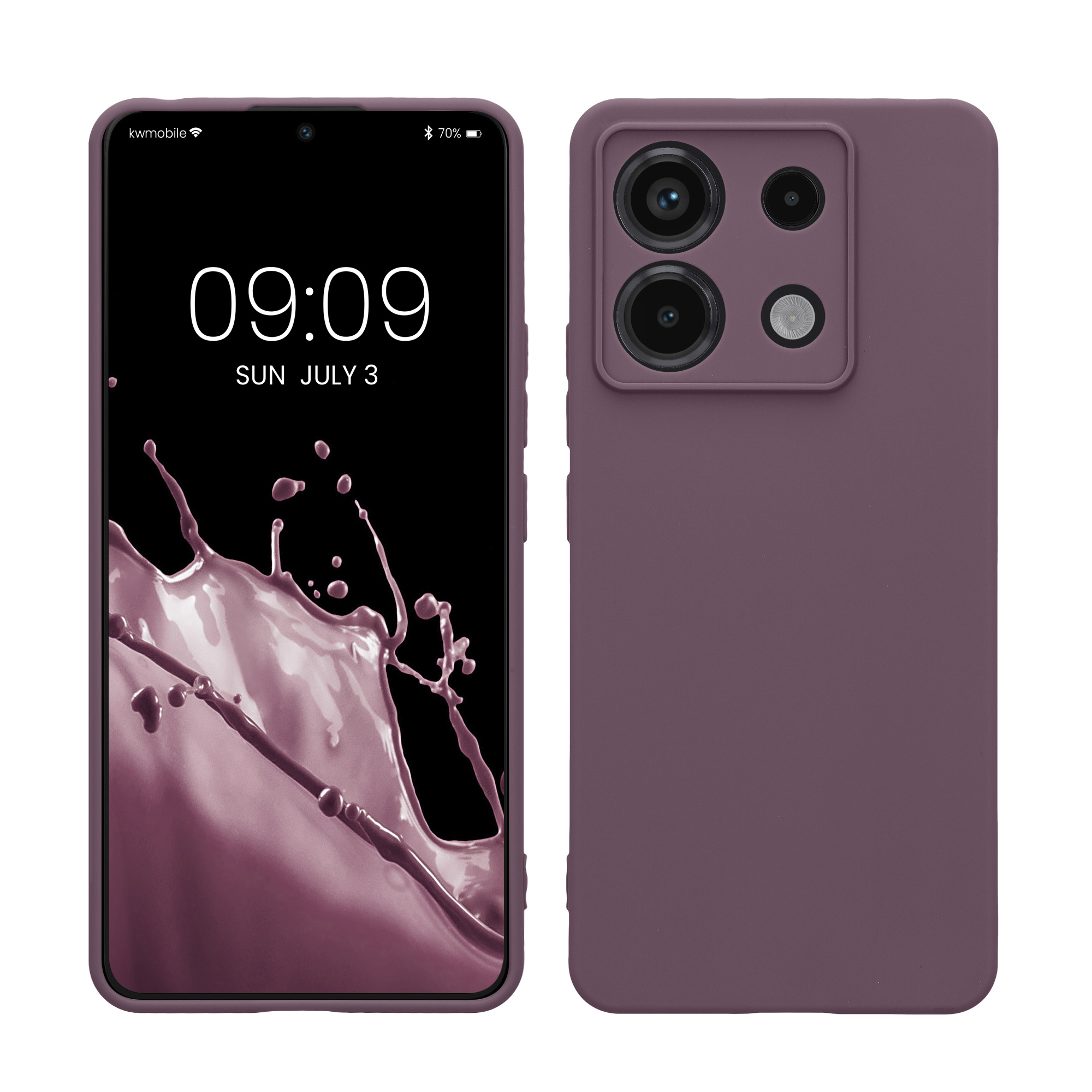 Kryt Xiaomi Redmi Note 13 Pro 5G silikonový TPU červená kwmobile