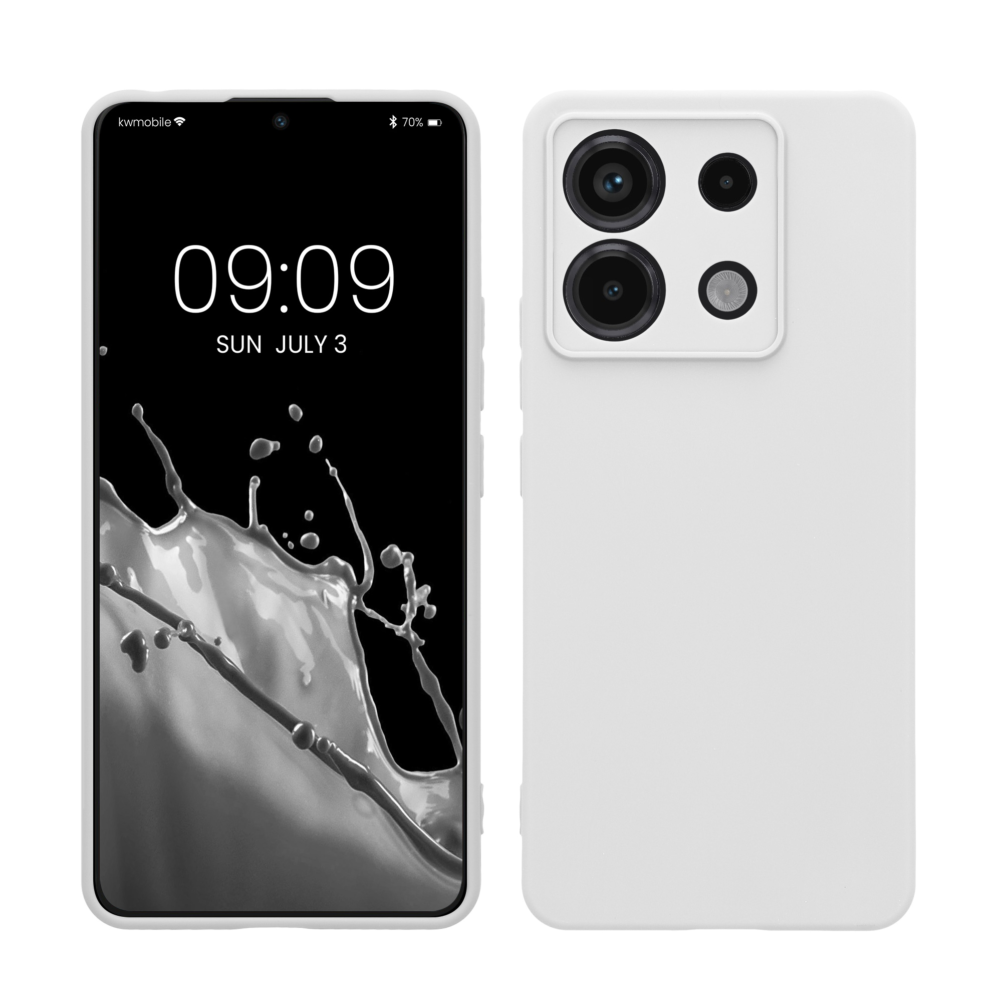 Kryt Xiaomi Redmi Note 13 Pro 5G silikonový TPU bílá kwmobile